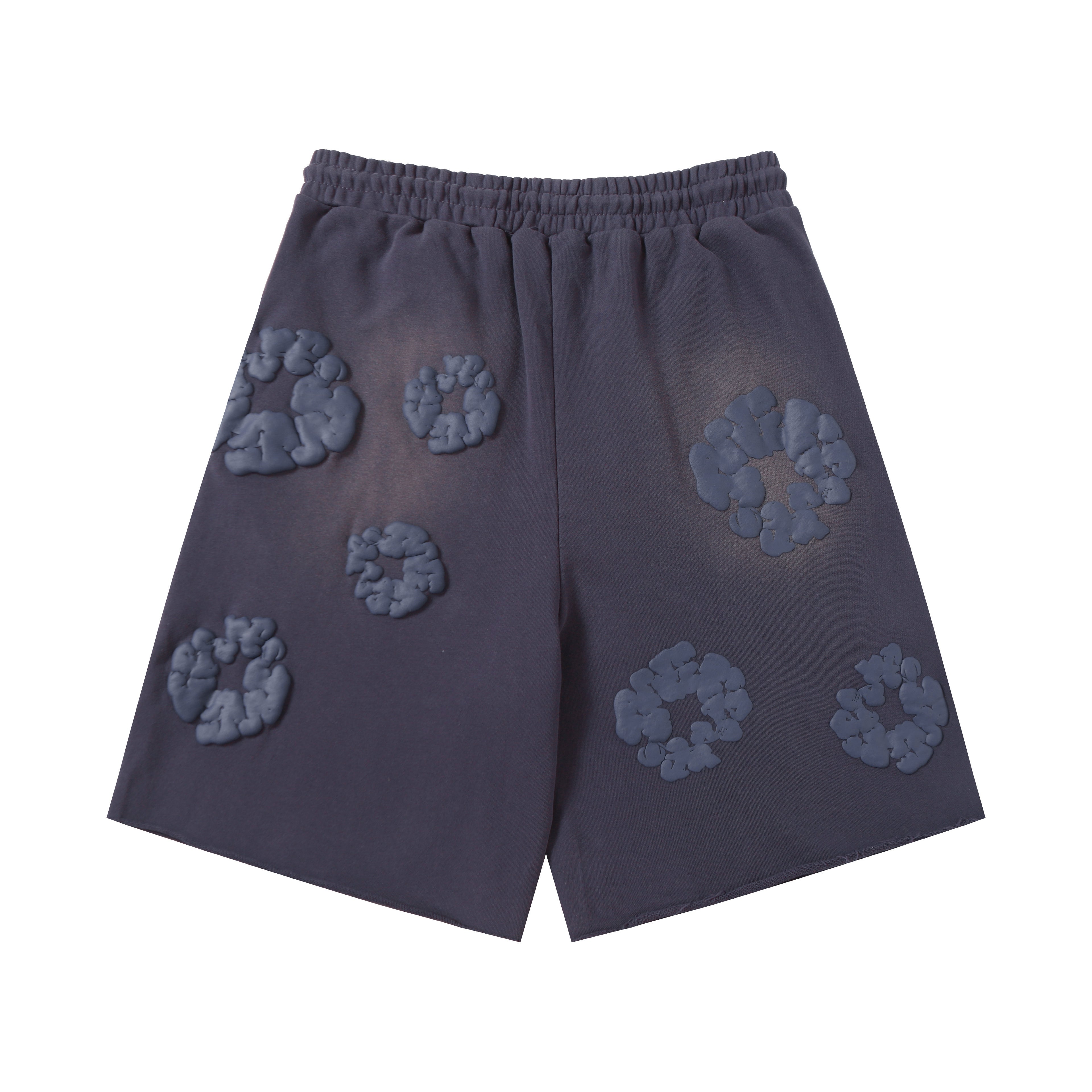 Denim Tears Cotton Wreath Sweatshorts Dark Grey/Blue Tint