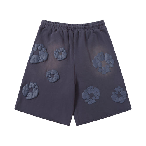Denim Tears Cotton Wreath Sweatshorts Dark Grey/Blue Tint