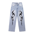 Jeans Hellstar Athletics Light Blue "Center Logo" Denim