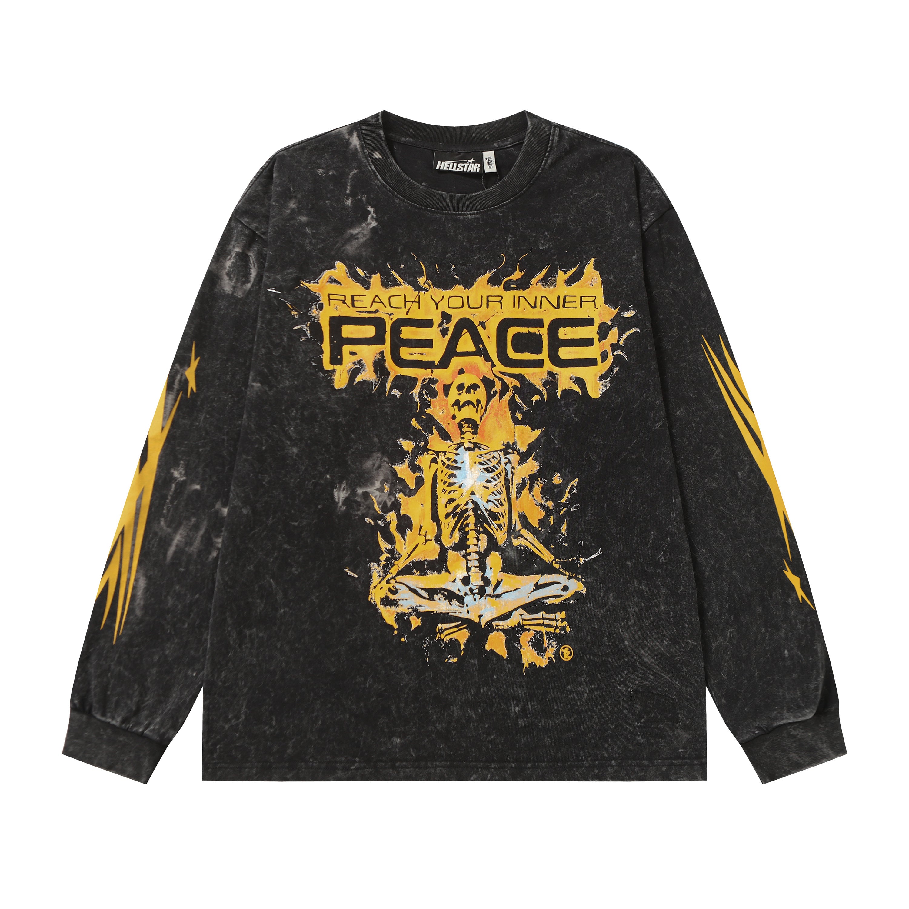 Hoodie Hellstar Records "Peace Skeleton" Long Sleeve