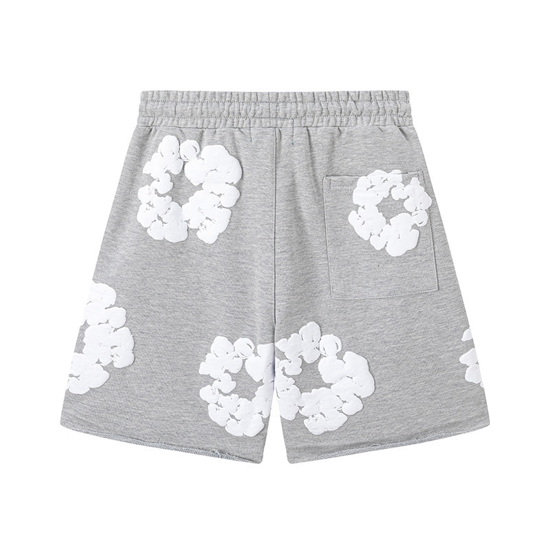 Denim Tears Cotton Wreath Sweatshorts Grey/White