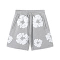 Denim Tears Cotton Wreath Sweatshorts Grey/White