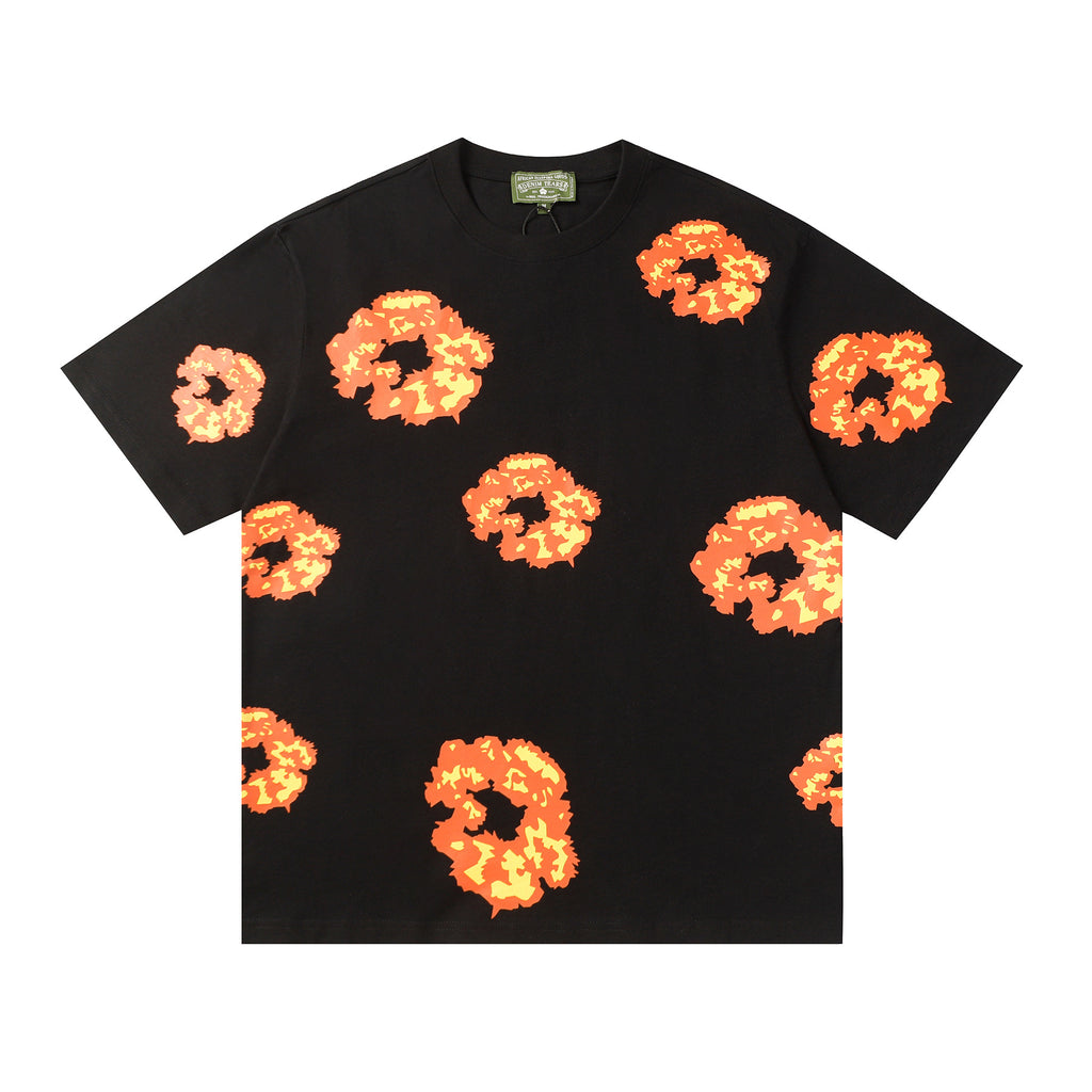 Camisa Denim Tears  Cotton Wreath Tee (Fire/Orange).