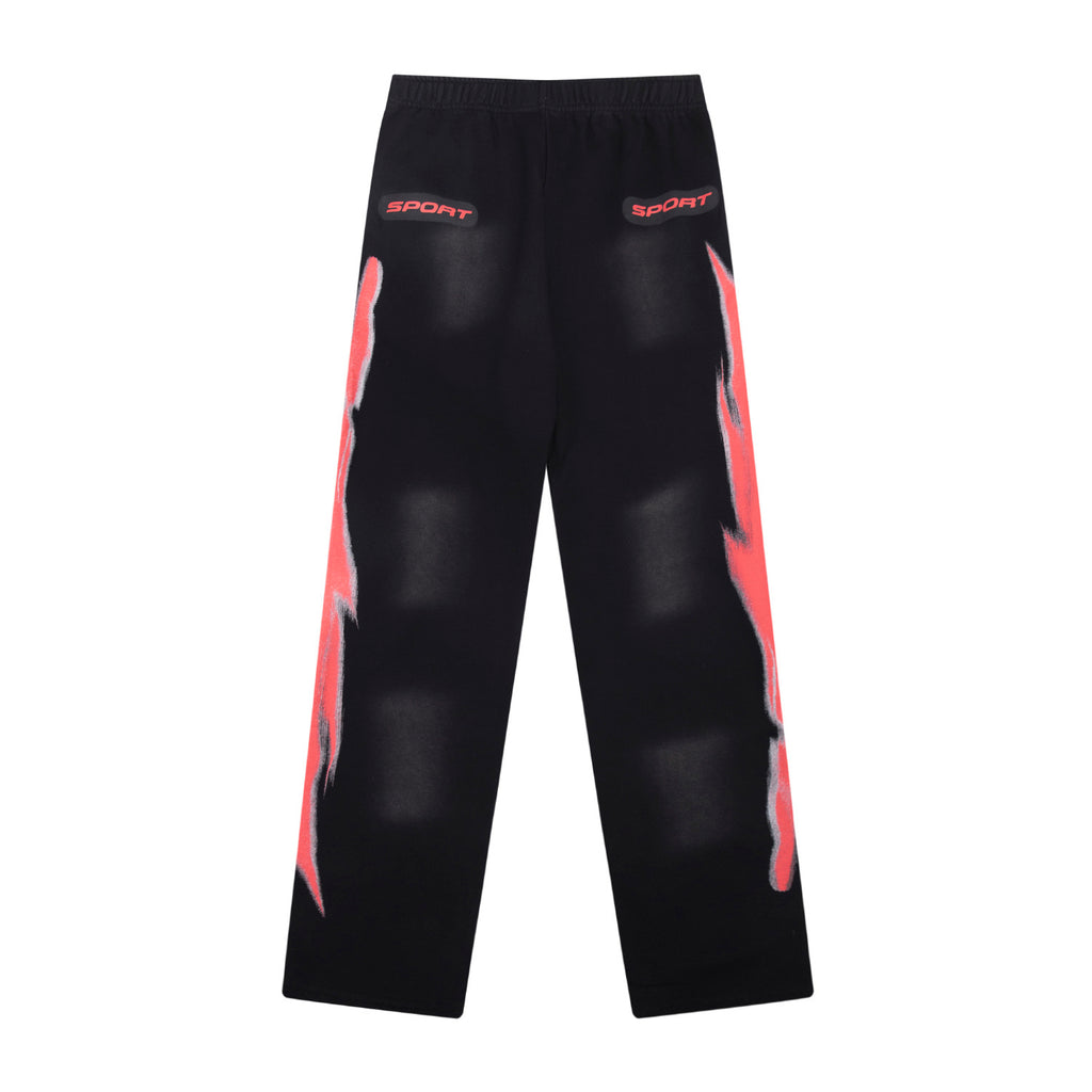 Sweatpants Hellstar Athletics Black "Pink Bolt"
