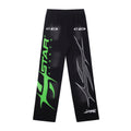 Sweatpants Hellstar Sports Black "Neon Green Velocity"