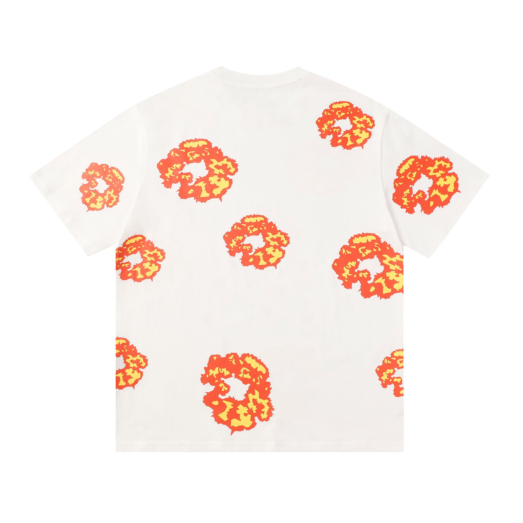 Camisa Denim Tears  Cotton Wreath Tee naranja/amarillo.