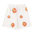 Denim Tears Cotton Wreath Sweatshorts White/Orange-Yellow