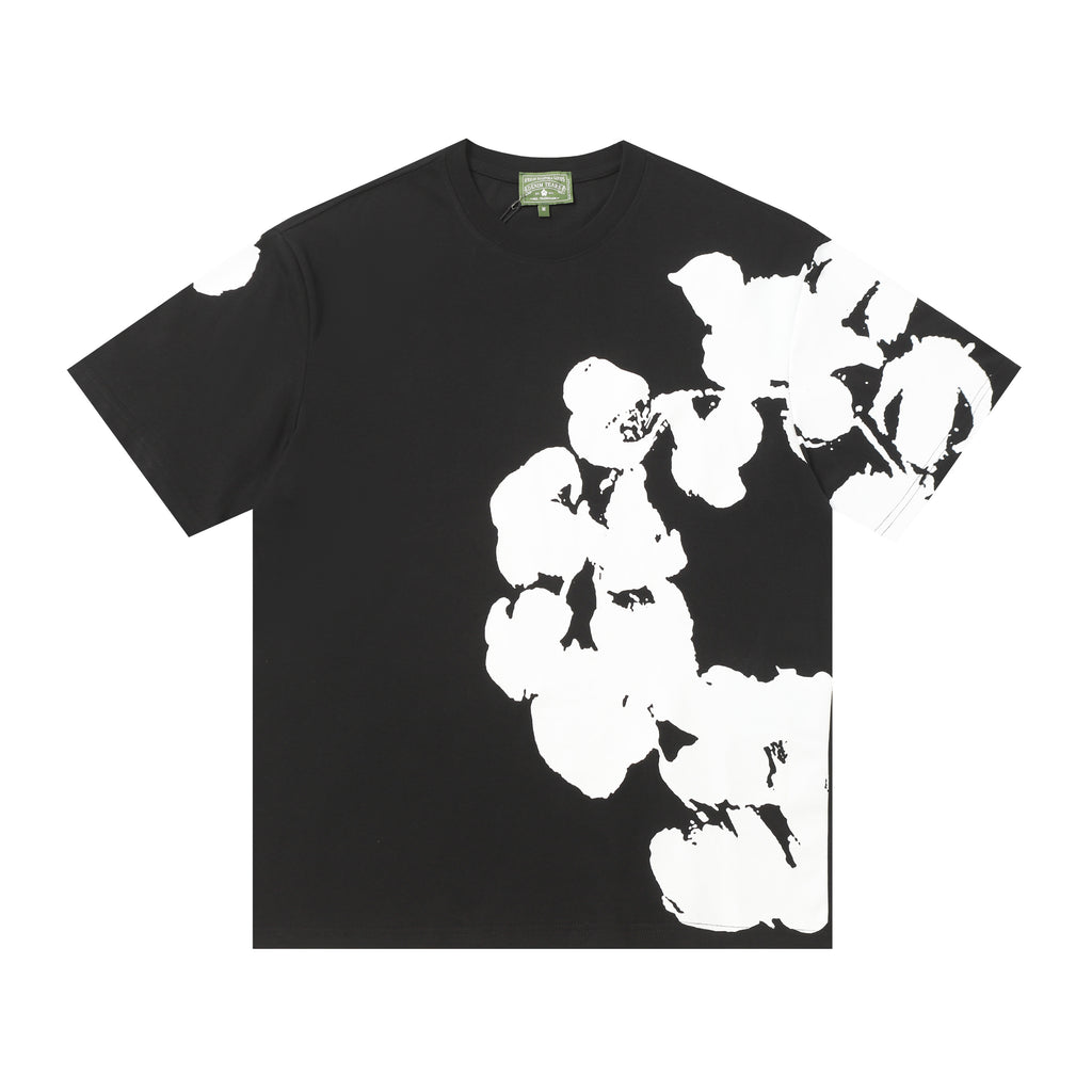 Camisa Denim Tears  Orchid Tee x Bstroy Negro/Blanco.