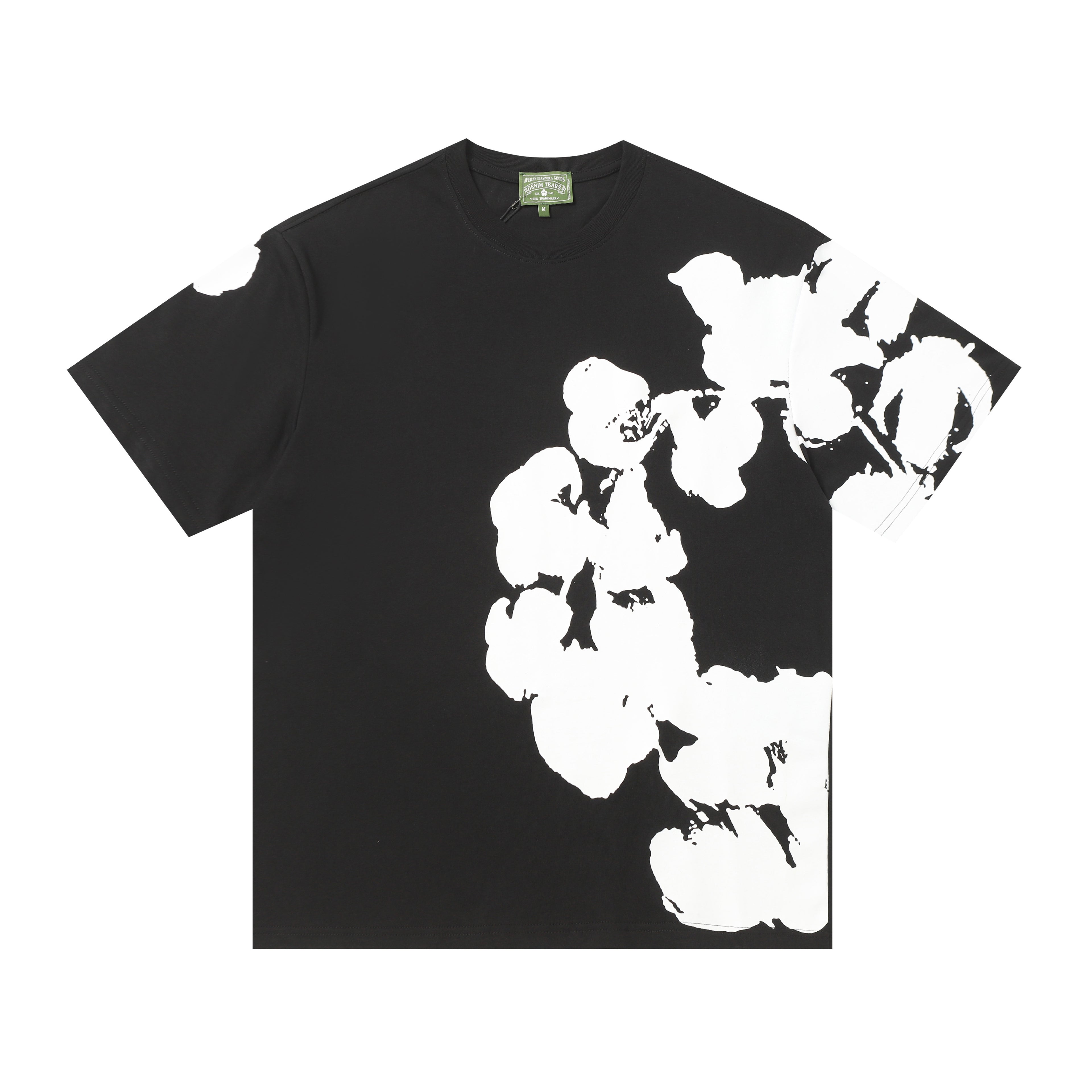 Camisa Denim Tears  Orchid Tee x Bstroy Negro/Blanco.