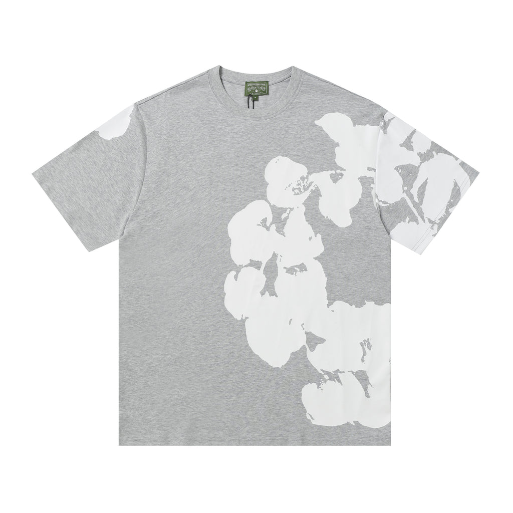 Camisa Denim Tears  Orchid Tee x Bstroy Gris Heather/Blanco