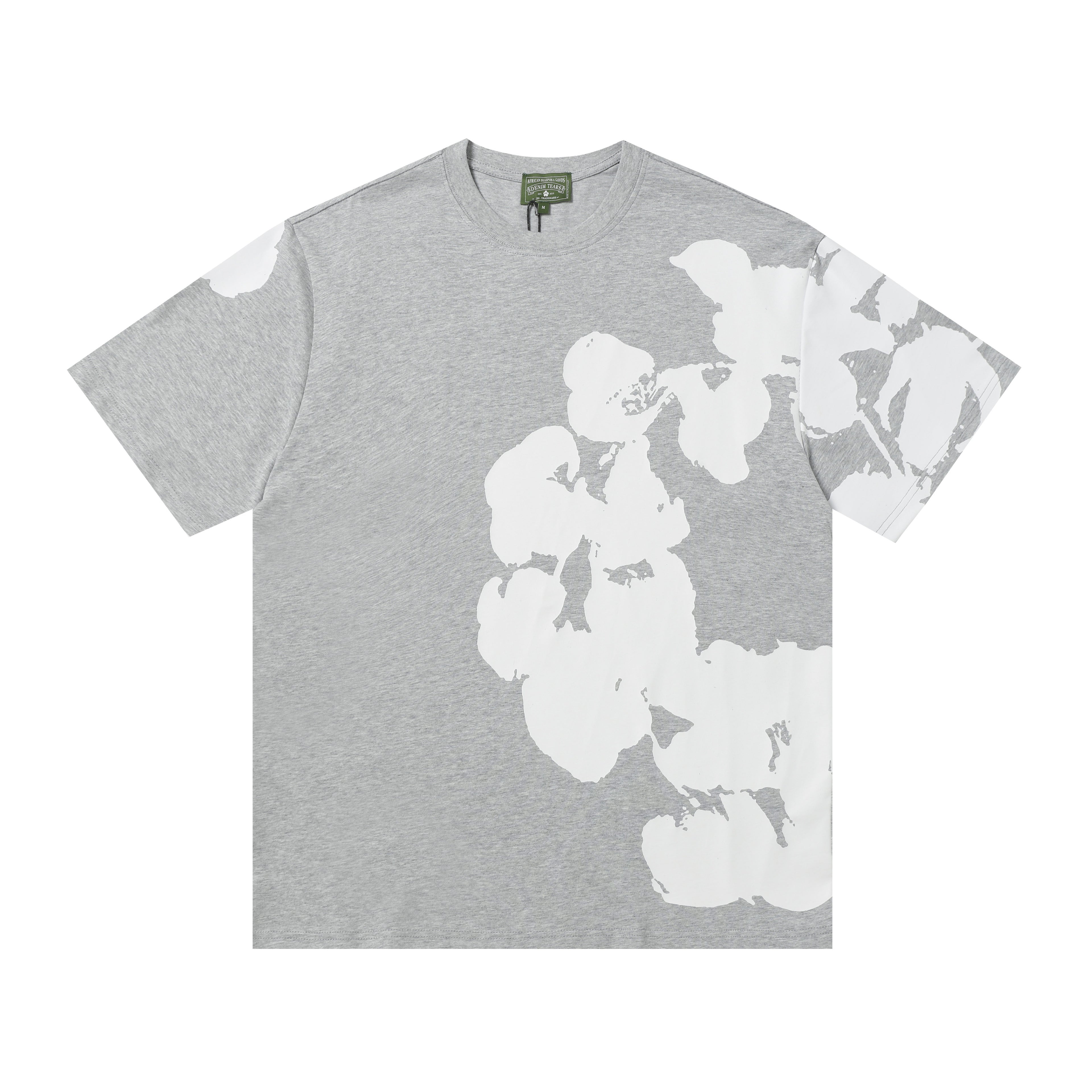 Camisa Denim Tears  Orchid Tee x Bstroy Gris Heather/Blanco