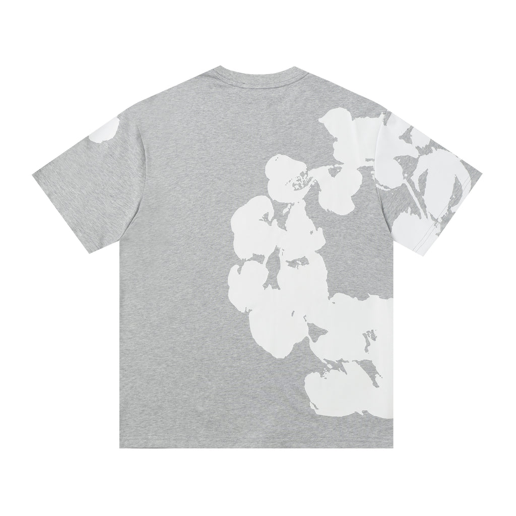 Camisa Denim Tears  Orchid Tee x Bstroy Gris Heather/Blanco