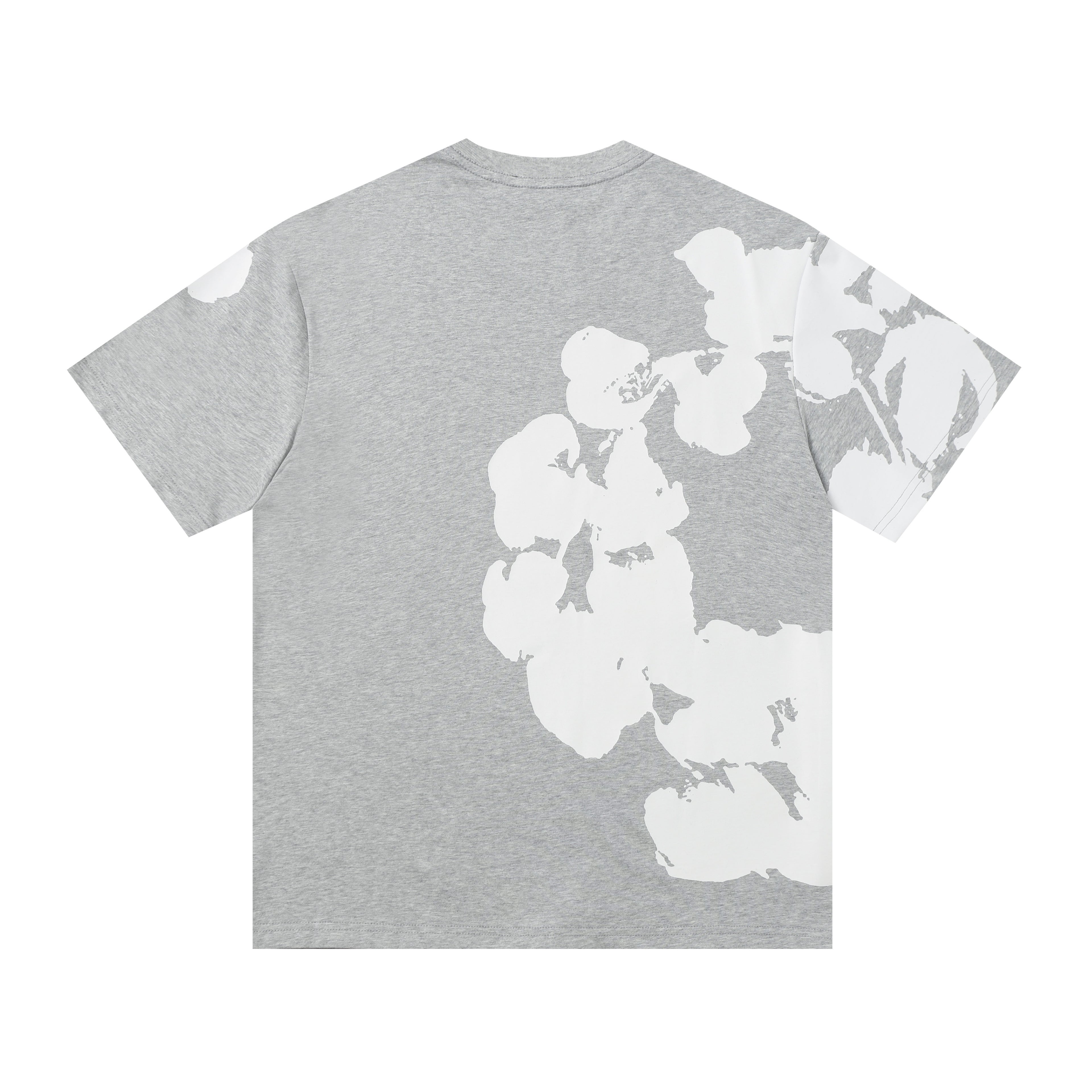 Camisa Denim Tears  Orchid Tee x Bstroy Gris Heather/Blanco