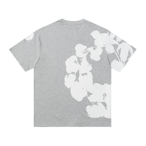 Camisa Denim Tears  Orchid Tee x Bstroy Gris Heather/Blanco