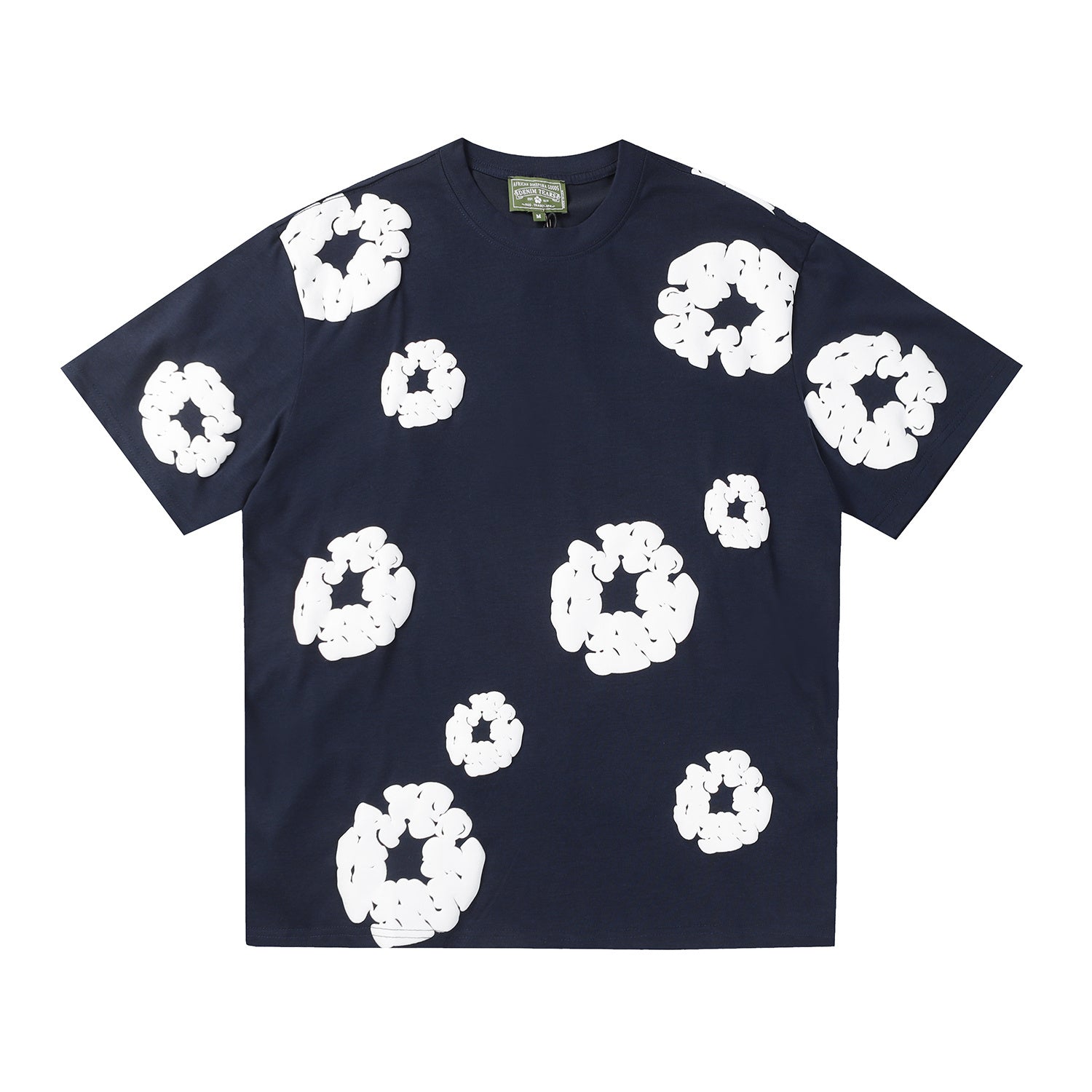 Camisa Denim Tears  Cotton Wreath Tee - (Azul Marino)