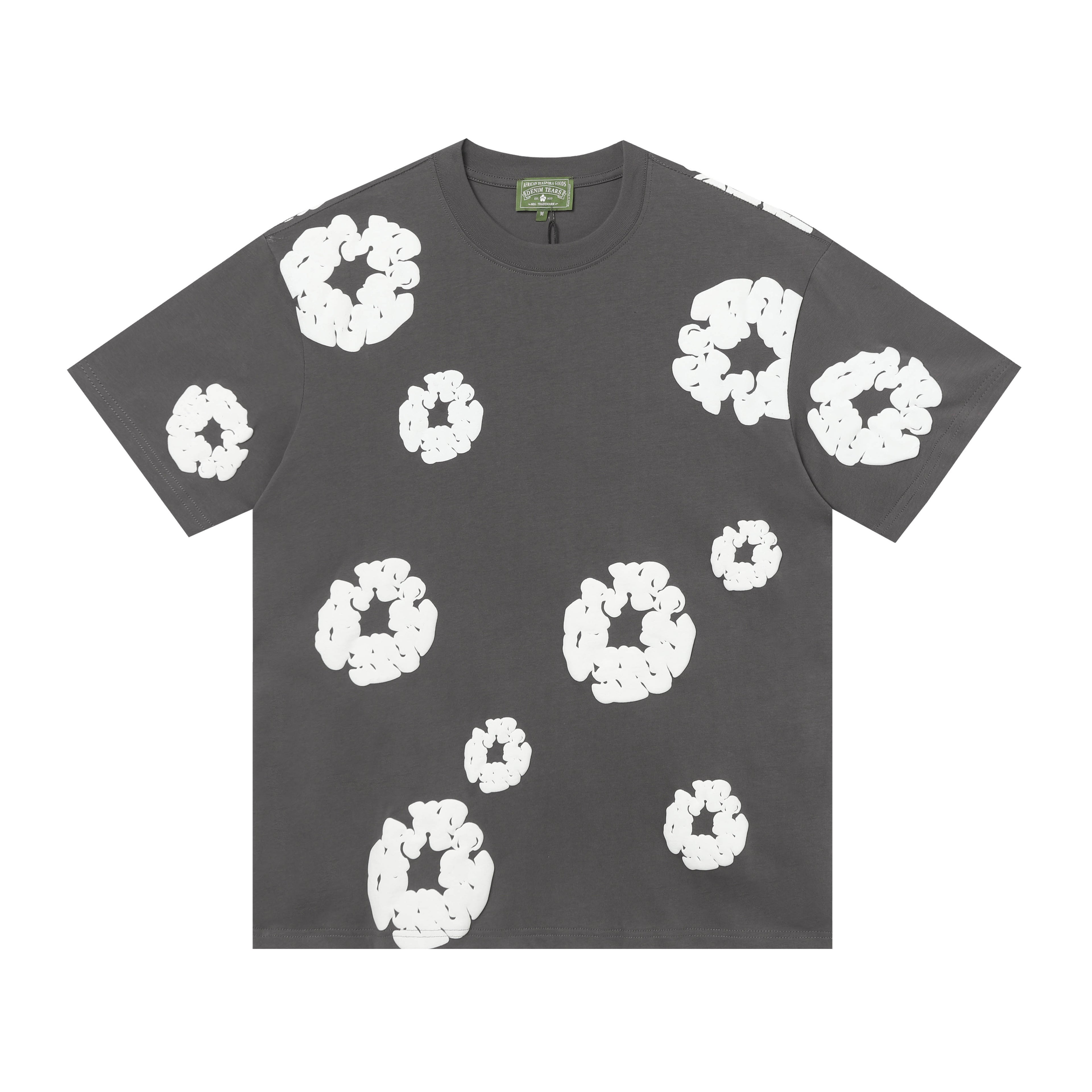 Camisa Denim Tears  Cotton Wreath Tee - Charcoal (Gris Oscuro)