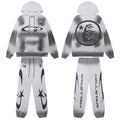Conjunto Hellstar "Grey Airbrush" Tracksuit (Heather Grey Edition)