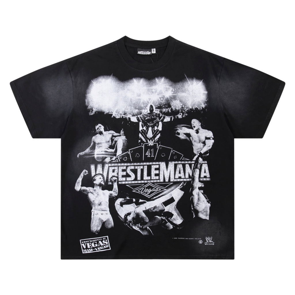 Hellstar x WWE "WrestleMania Vegas" Graphic Tee.