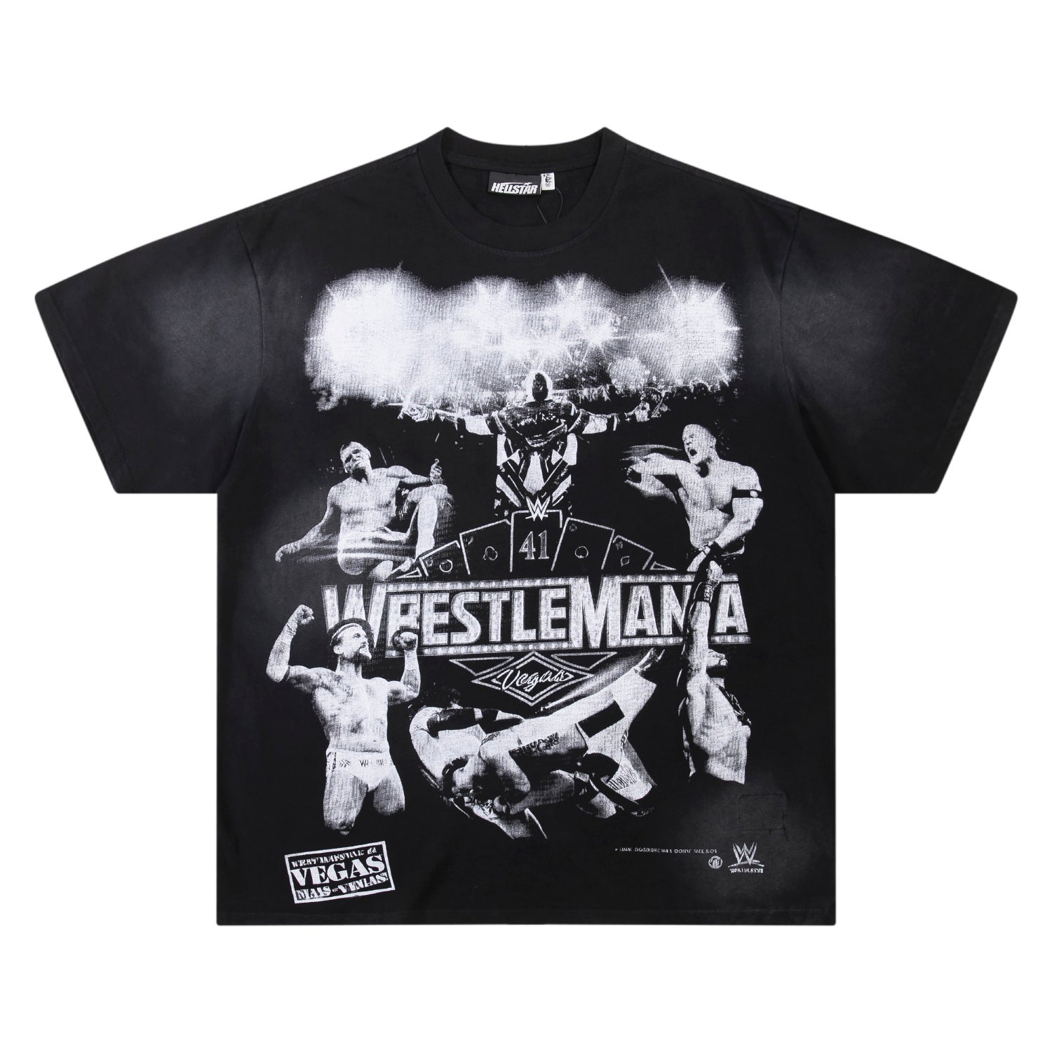 Hellstar x WWE "WrestleMania Vegas" Graphic Tee.