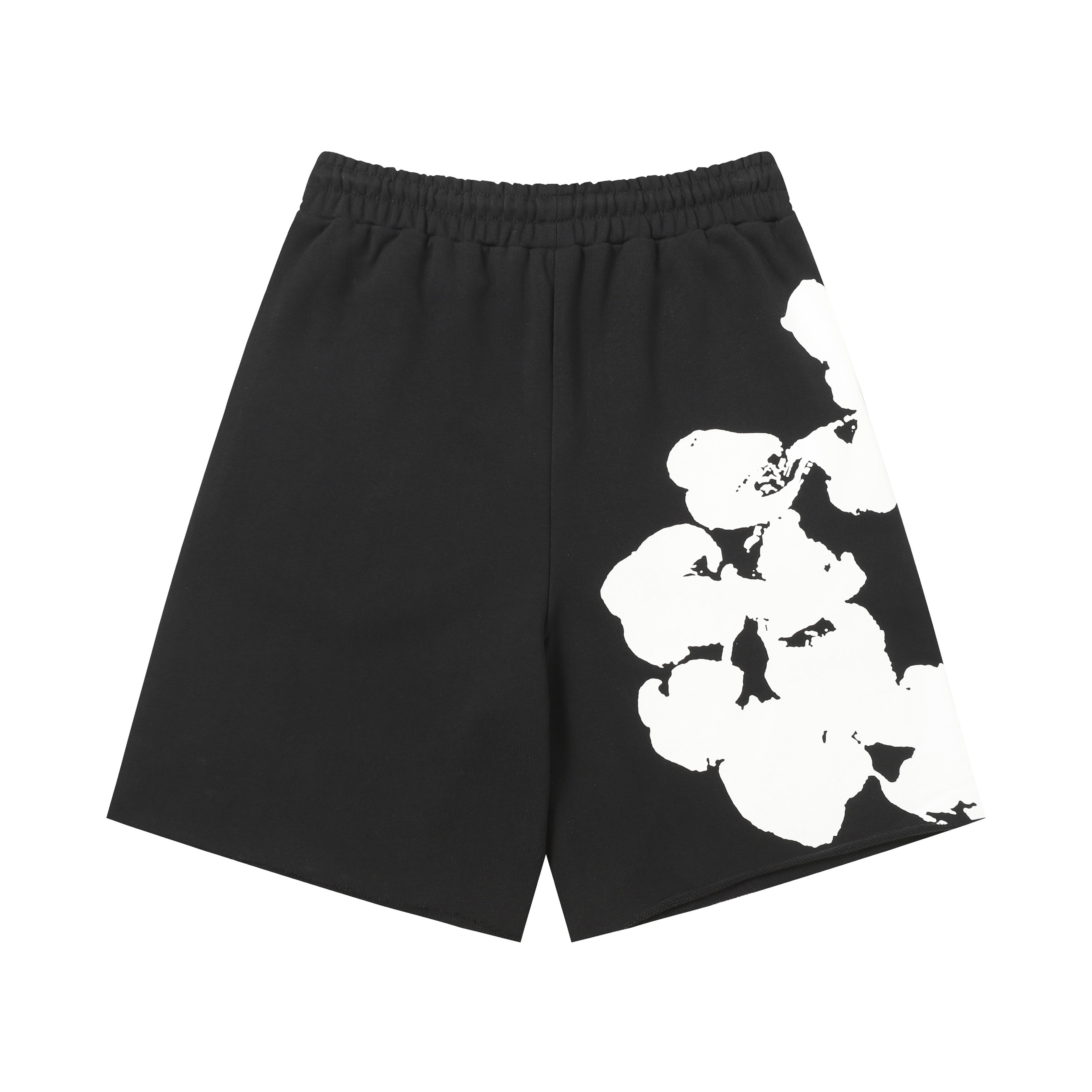 Denim Tears Cotton Wreath Sweatshorts Dark Grey/White