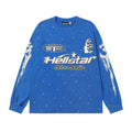 Hoodie Hellstar "Path to Paradise" Blue Long Sleeve
