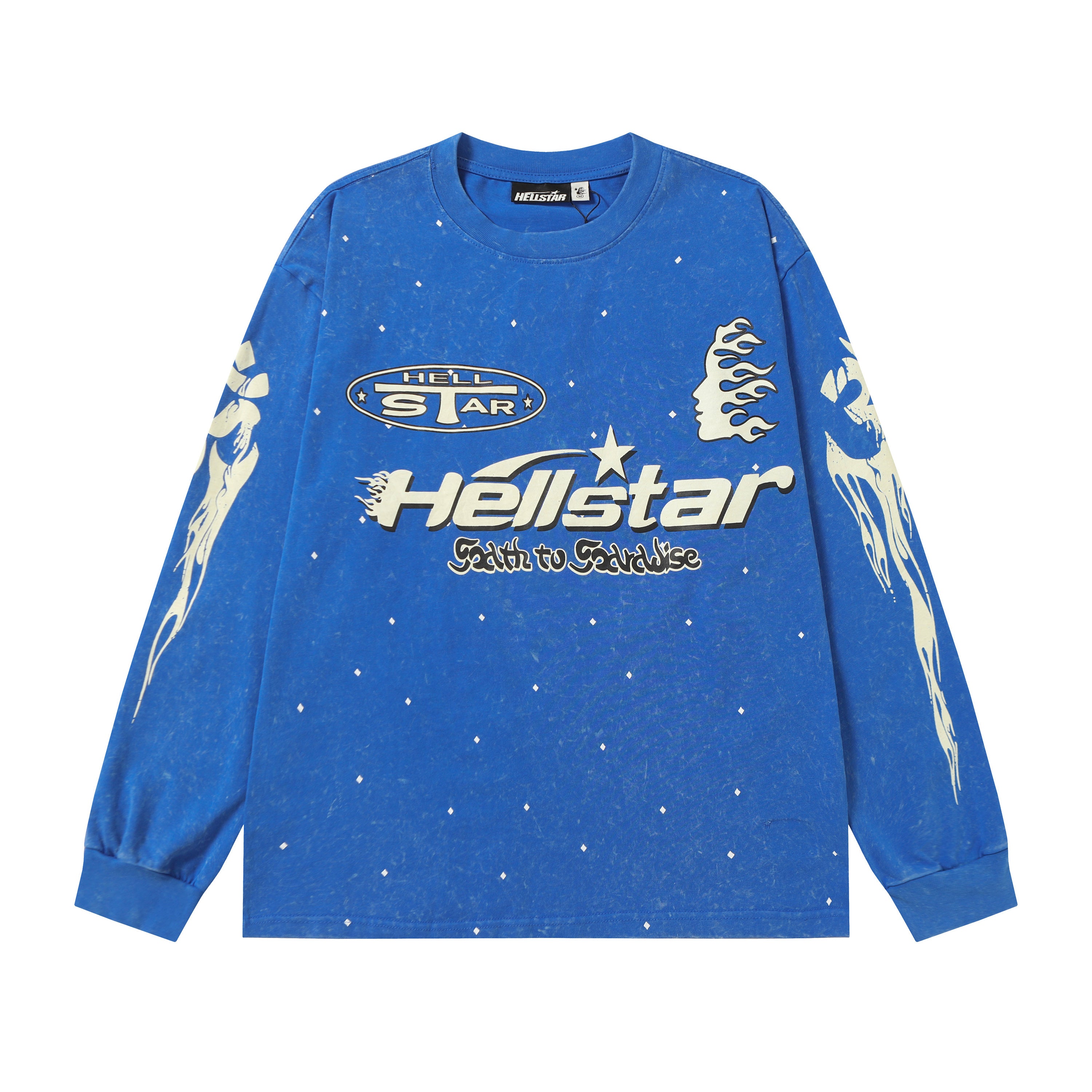 Hoodie Hellstar "Path to Paradise" Blue Long Sleeve