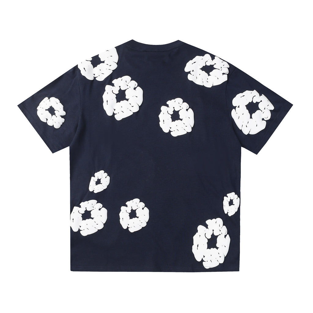 Camisa Denim Tears  Cotton Wreath Tee - (Azul Marino)