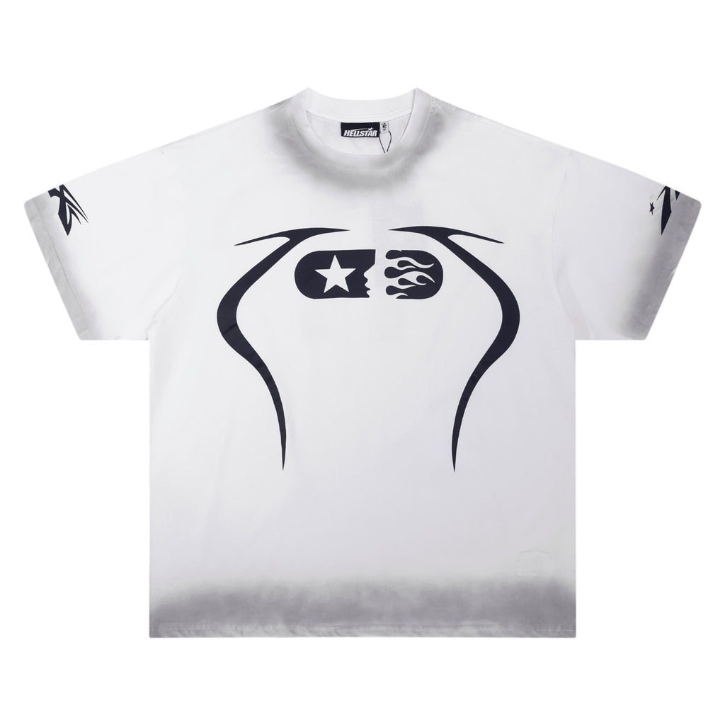 Hellstar Capsule Logo Tee (White/Grey)
