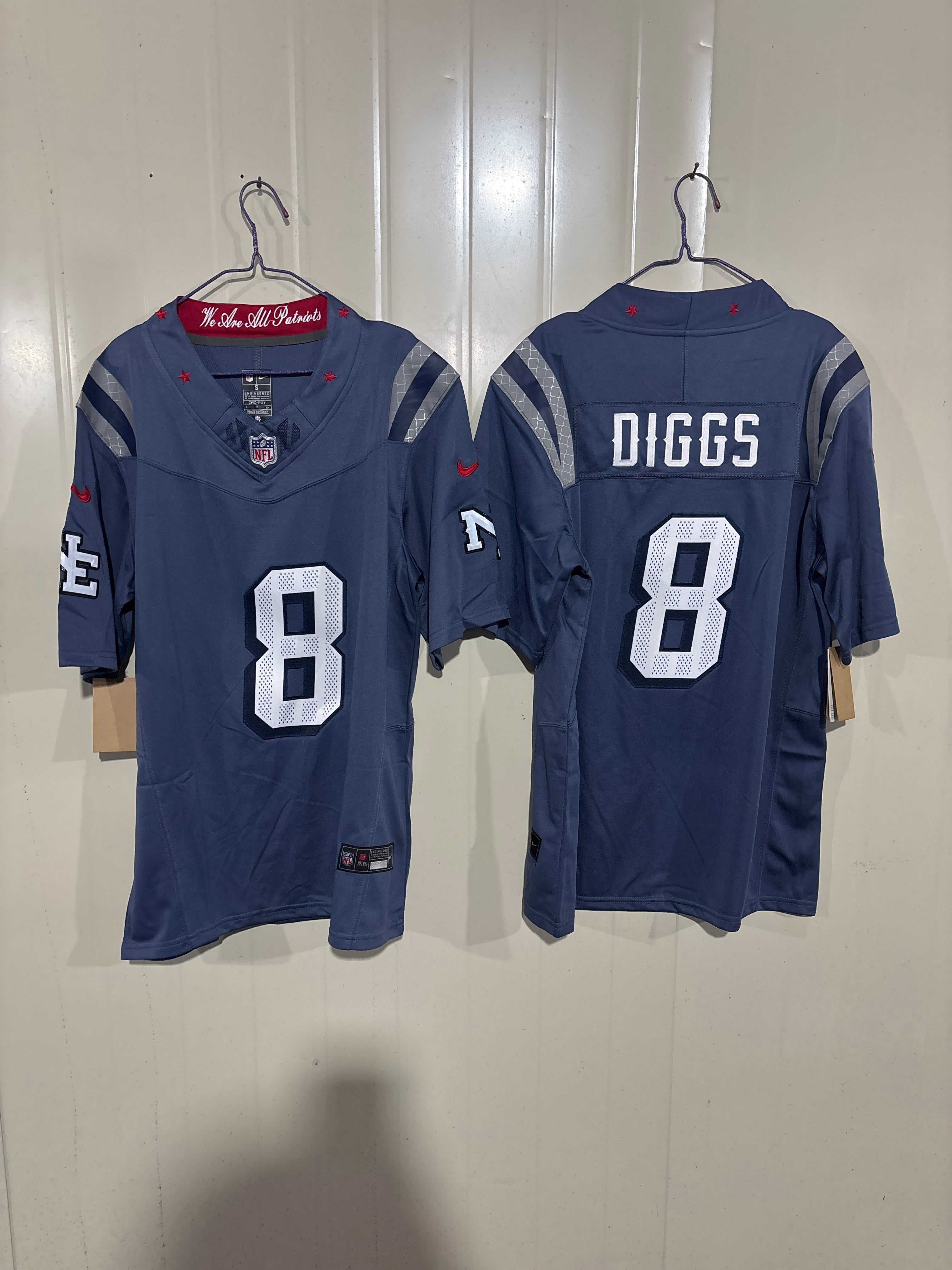 NFL New England Patriots Stefon Diggs Nike Home Game Jersey
