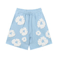 Denim Tears Cotton Wreath Sweatshorts Sky Blue/White