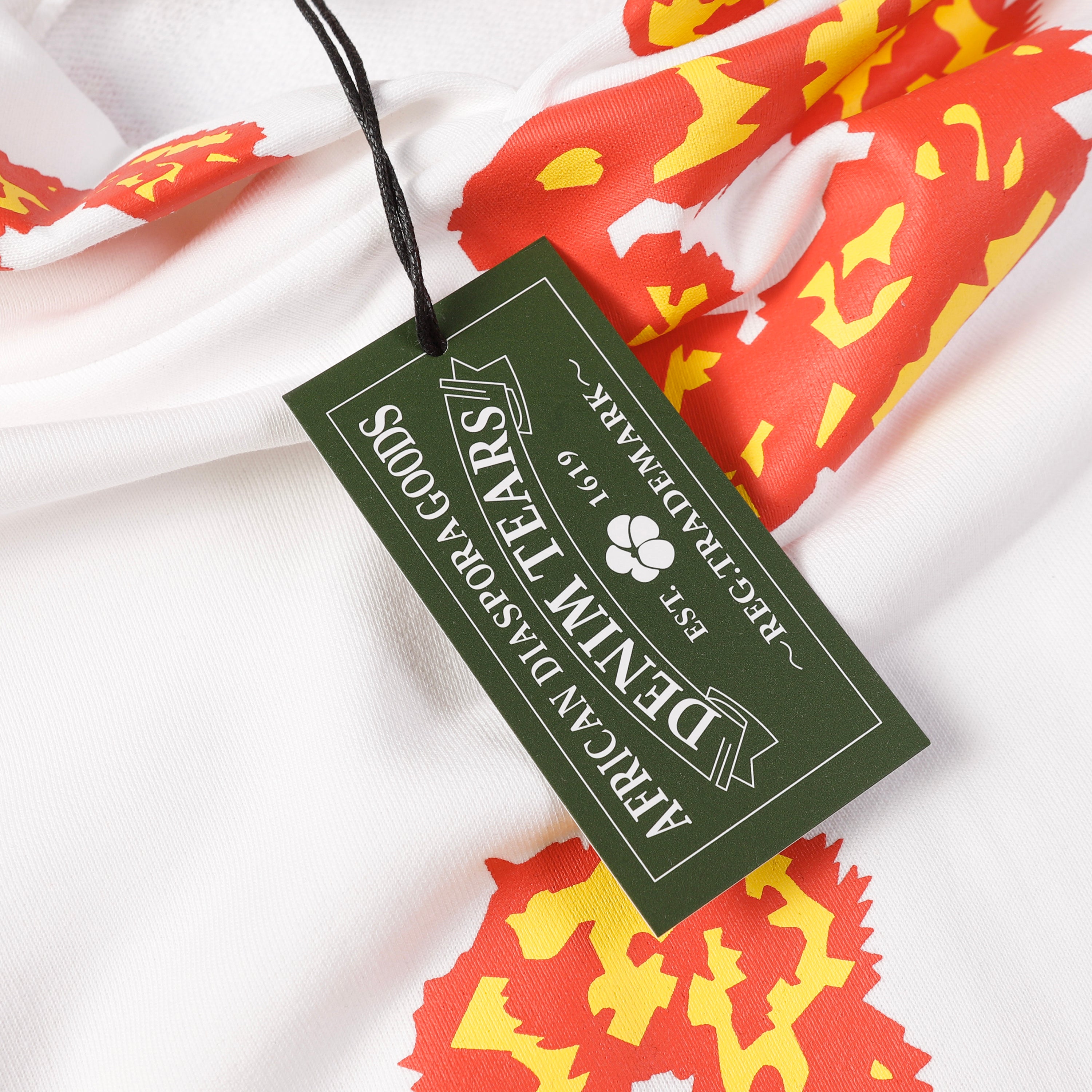 Hoodie Denim Tears Cotton Wreath (White / Fire Edition)