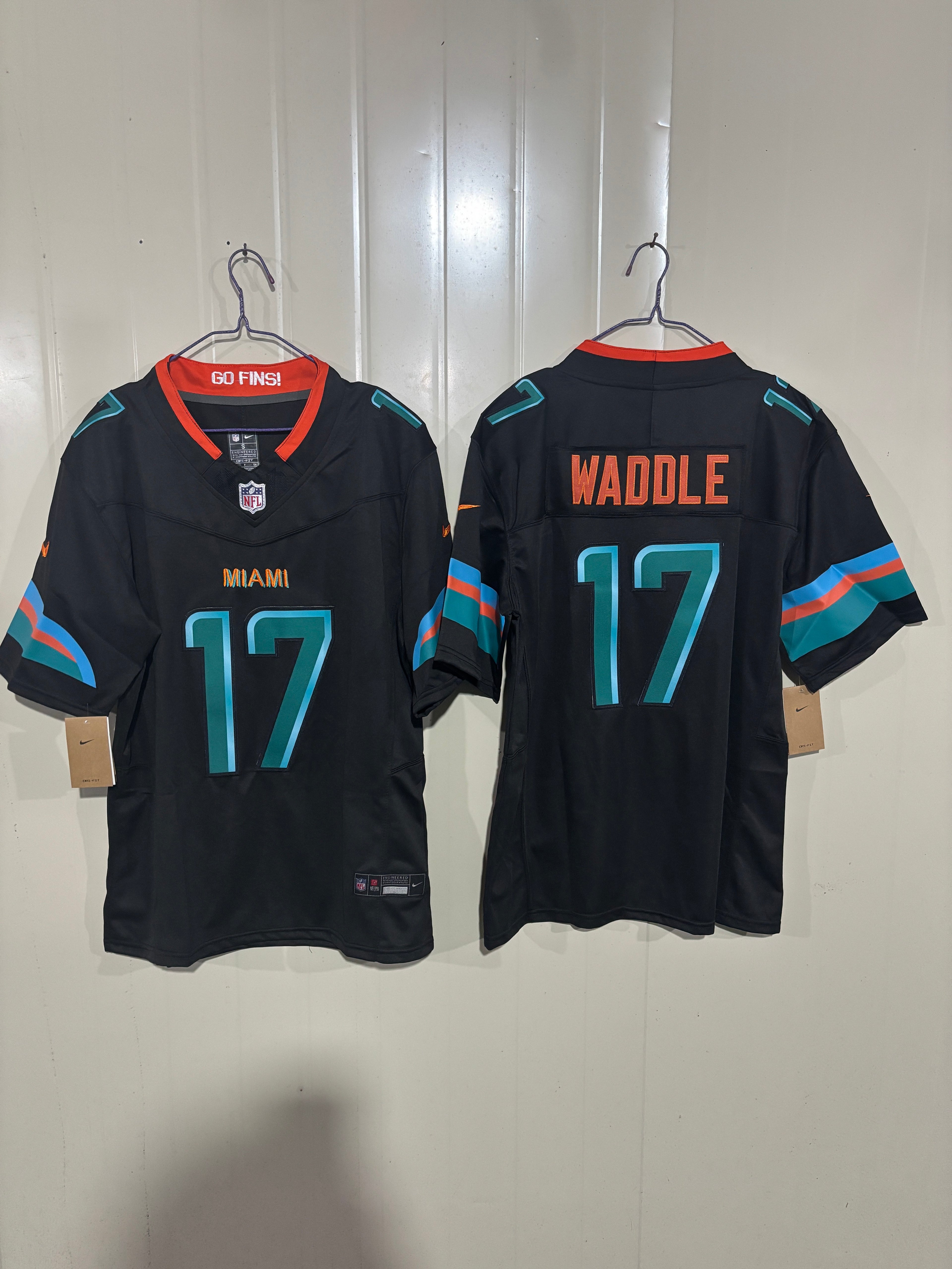 NFL Miami Dolphins Jaylen Waddle Nike Alternate Lights Out Jersey