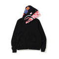 Bape City Camo Shark Full Zip Hoodie White / Glow in the Dark