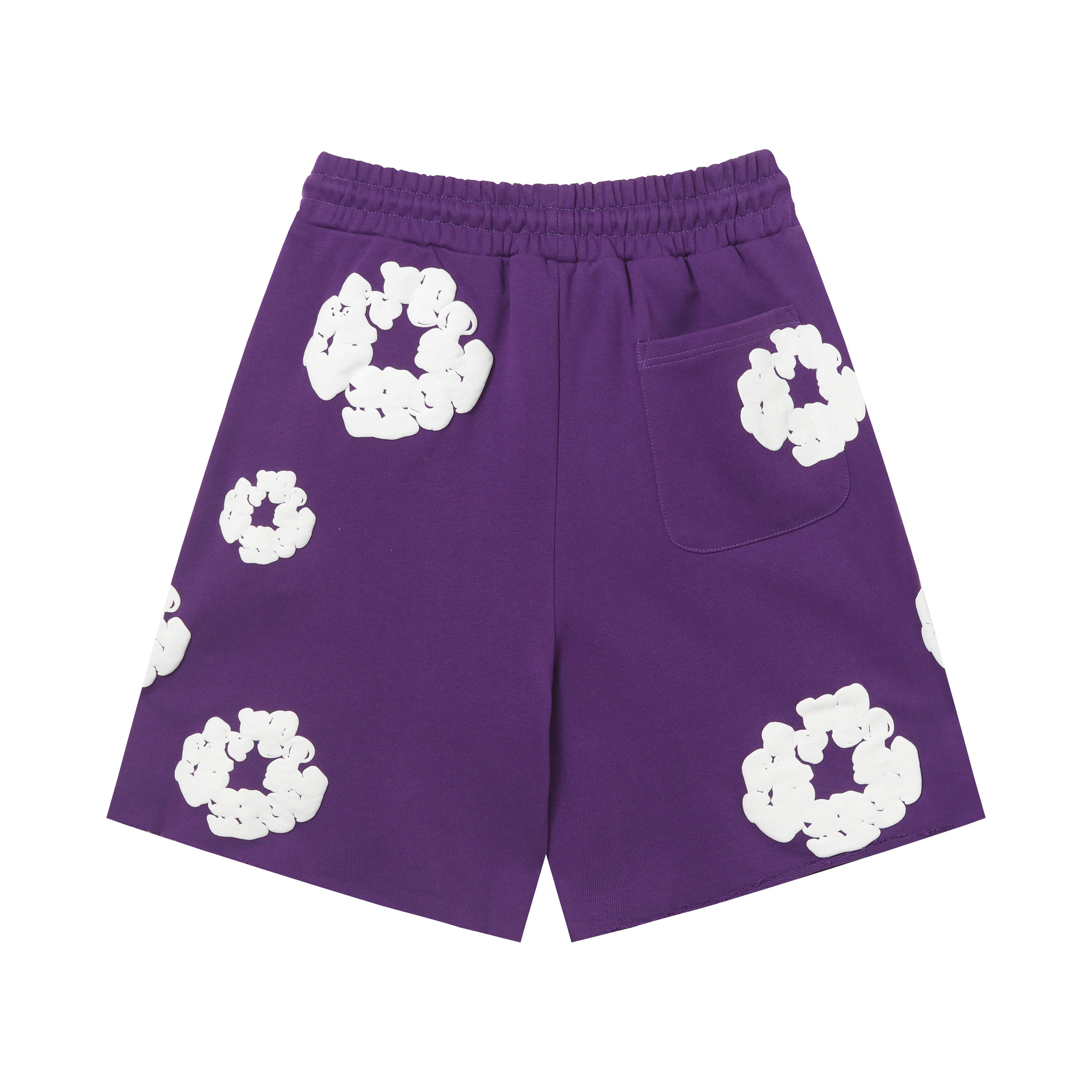 Denim Tears Cotton Wreath Sweatshorts Purple/White