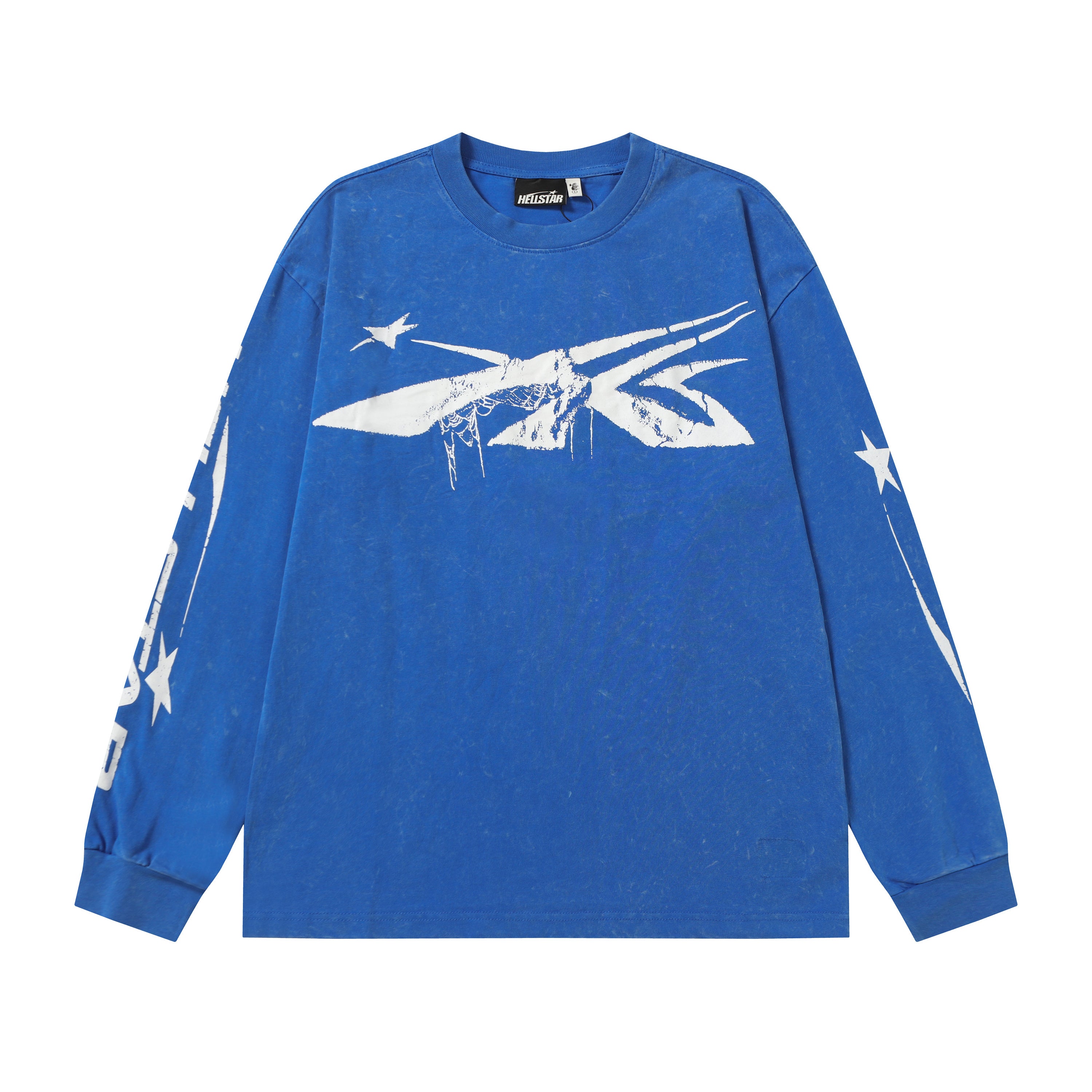 Hoodie Hellstar "Path to Paradise"  Electric Blue Long