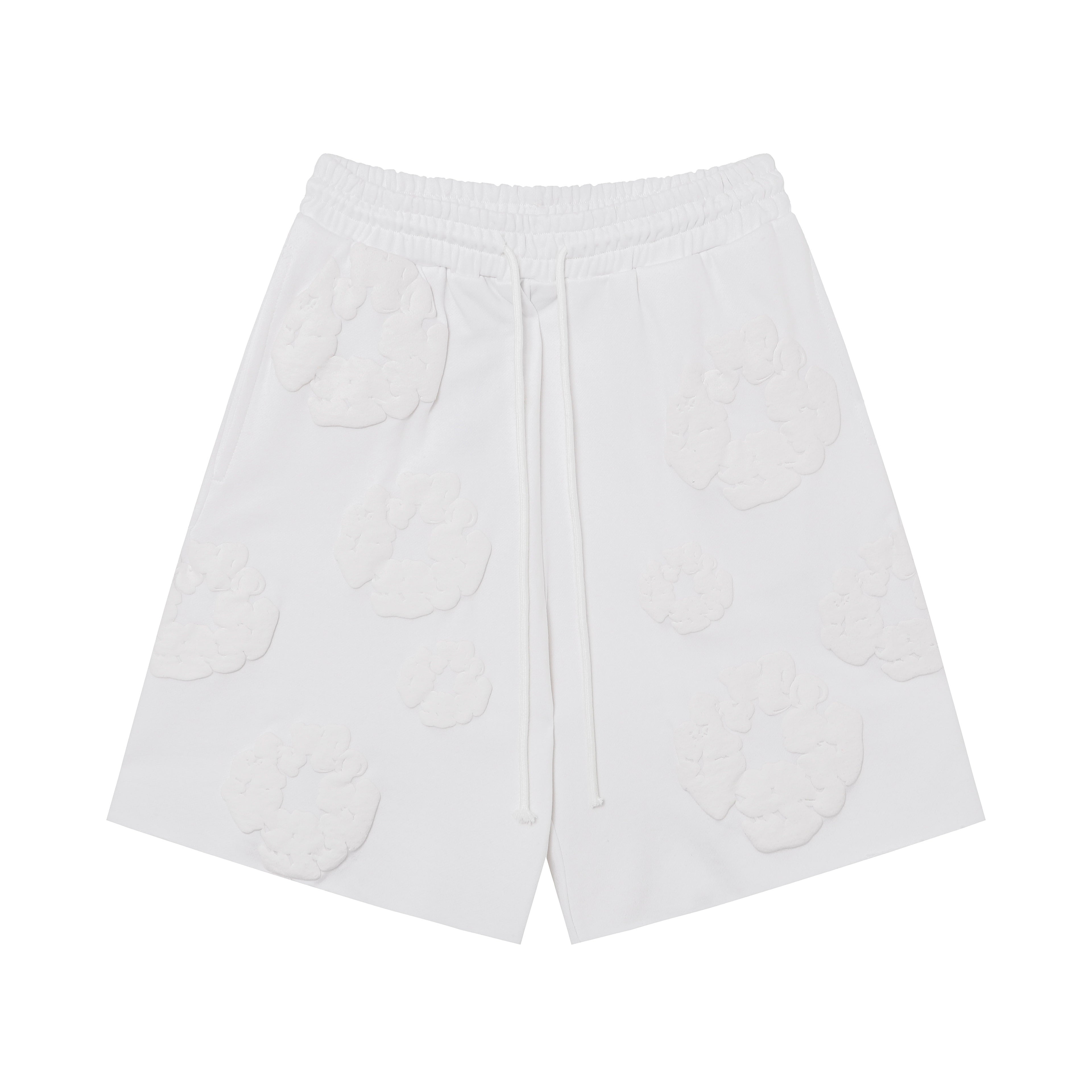 Denim Tears Cotton Wreath Sweatshorts White/White