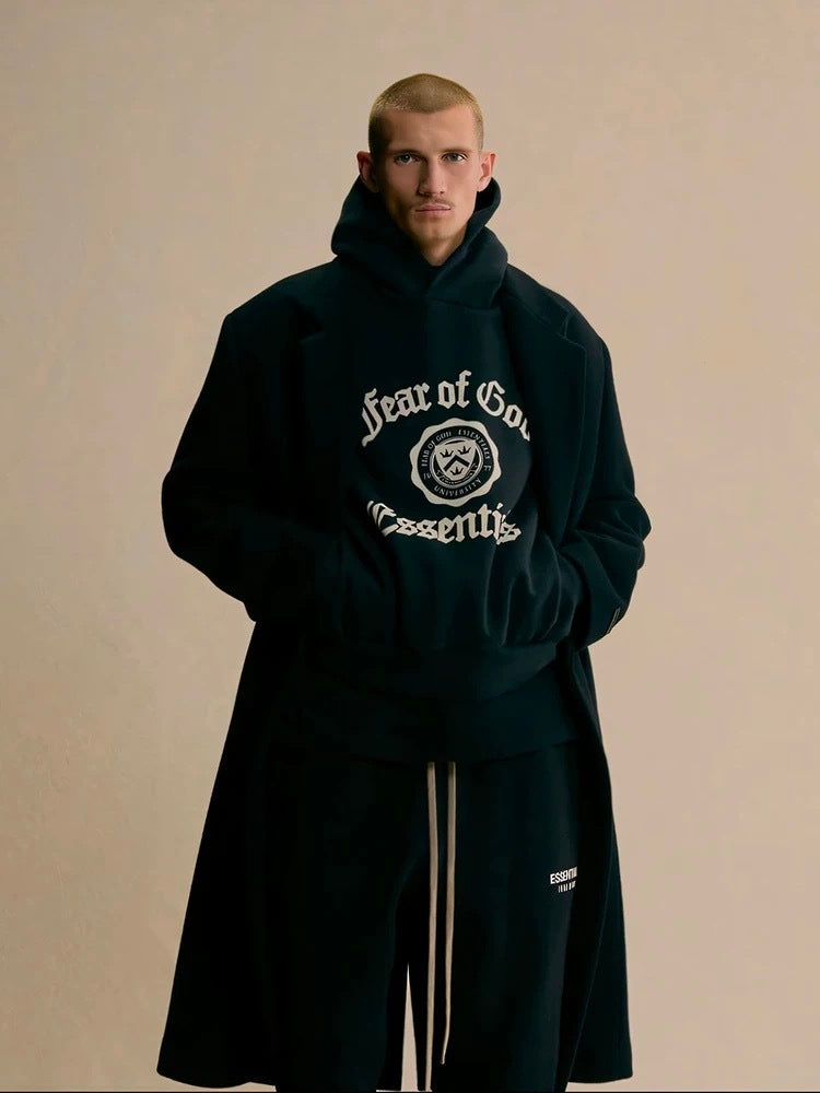 Hoodie Essentials Fear of God - University / Black