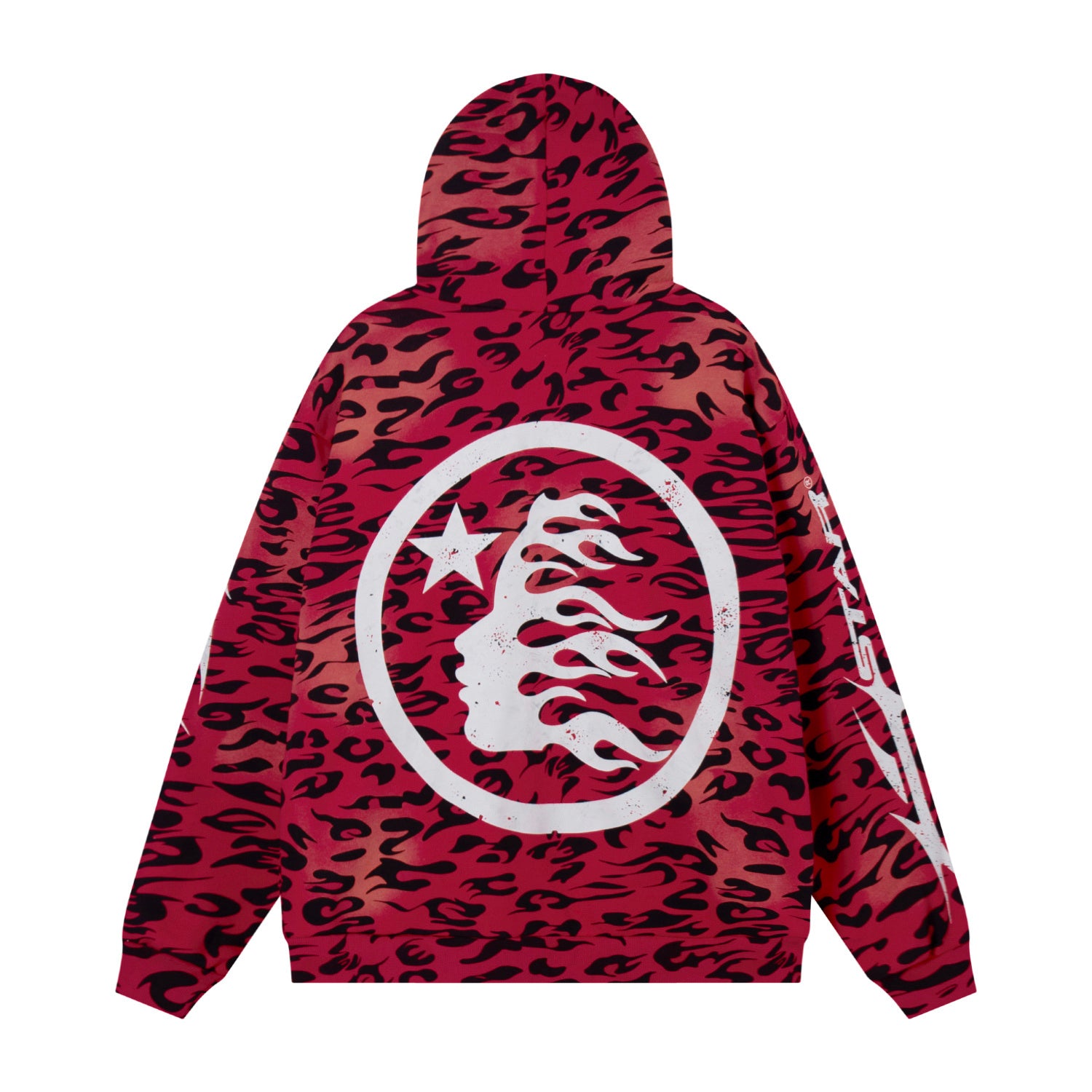 Hoodie Hellstar Athletics Red "Pattern" Full-Zip