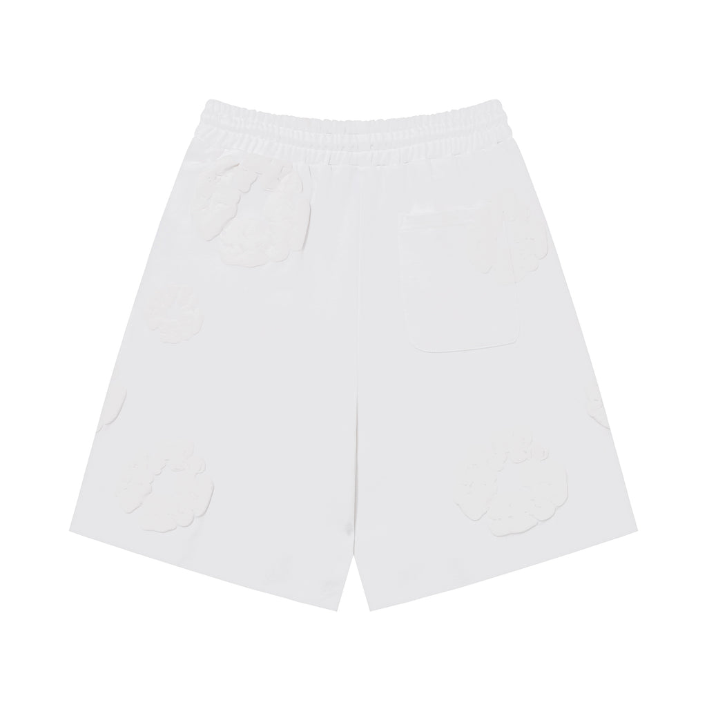 Denim Tears Cotton Wreath Sweatshorts White/White