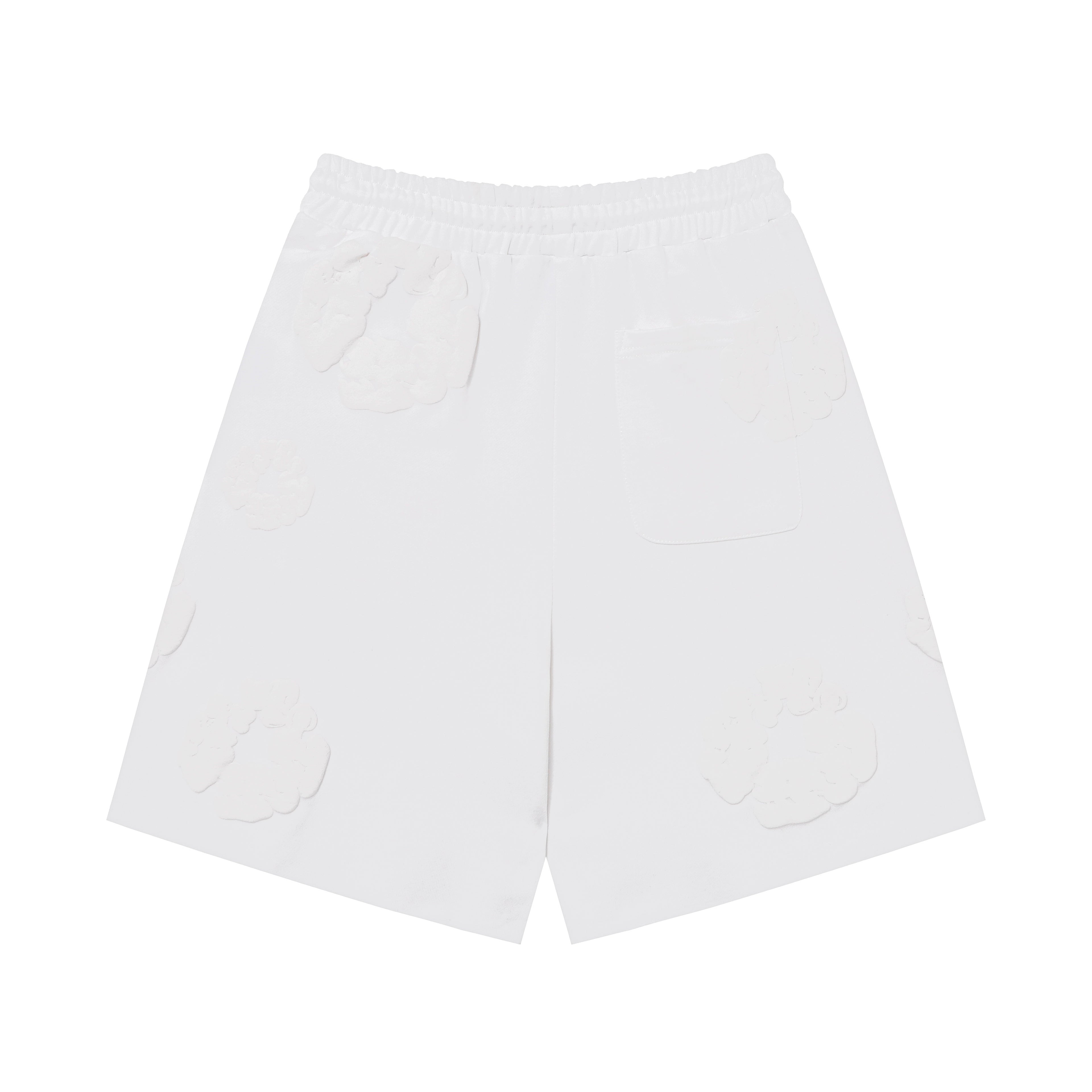 Denim Tears Cotton Wreath Sweatshorts White/White