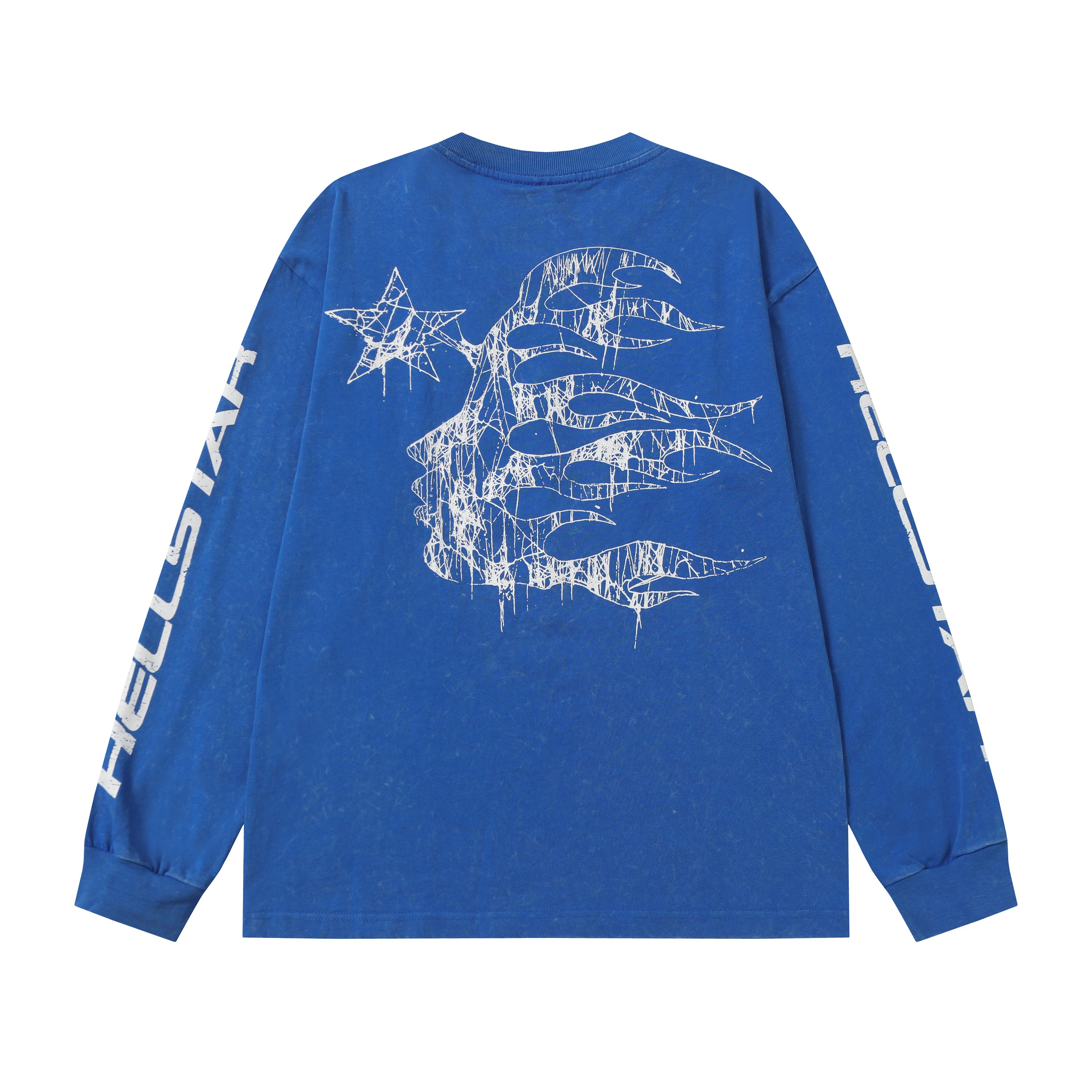 Hoodie Hellstar "Path to Paradise"  Electric Blue Long