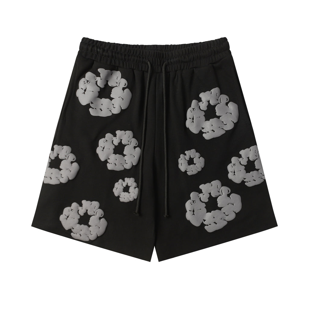 Denim Tears Cotton Wreath Sweatshorts Black/Grey
