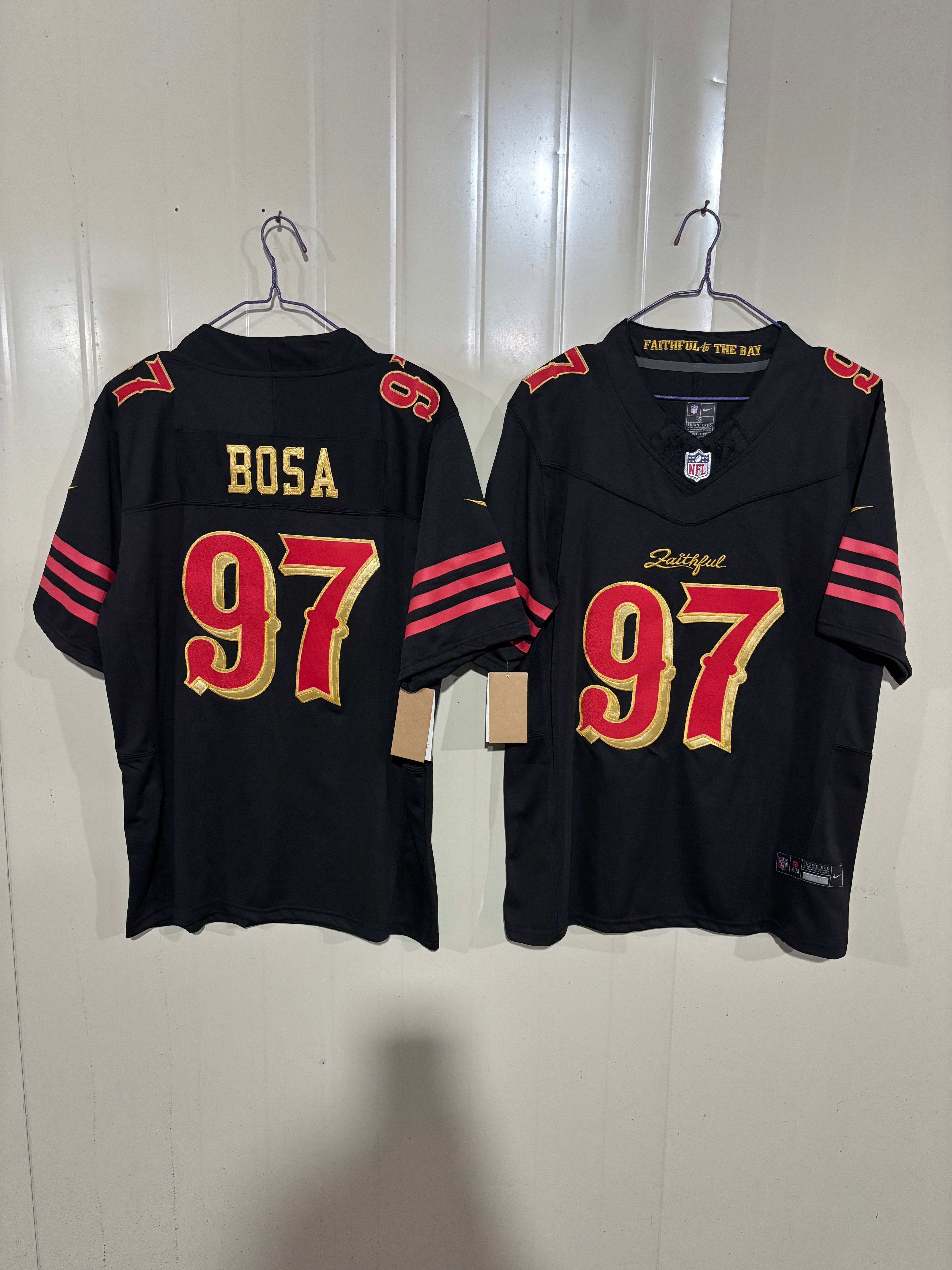 NFL San Francisco 49ers Nick Bosa Nike Alternate Lights Out Jersey