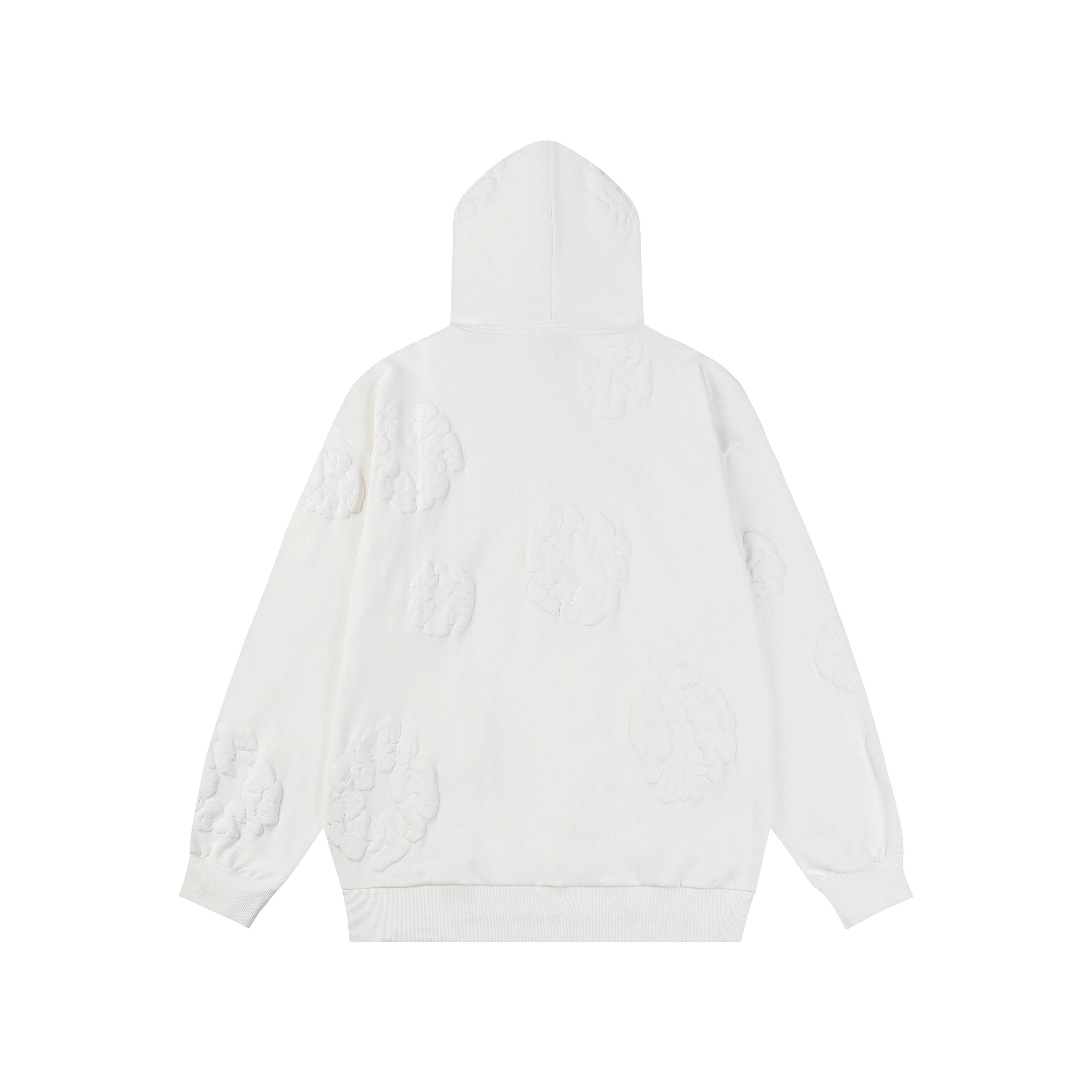 Hoodie Denim Tears Cotton Wreath (White On White)