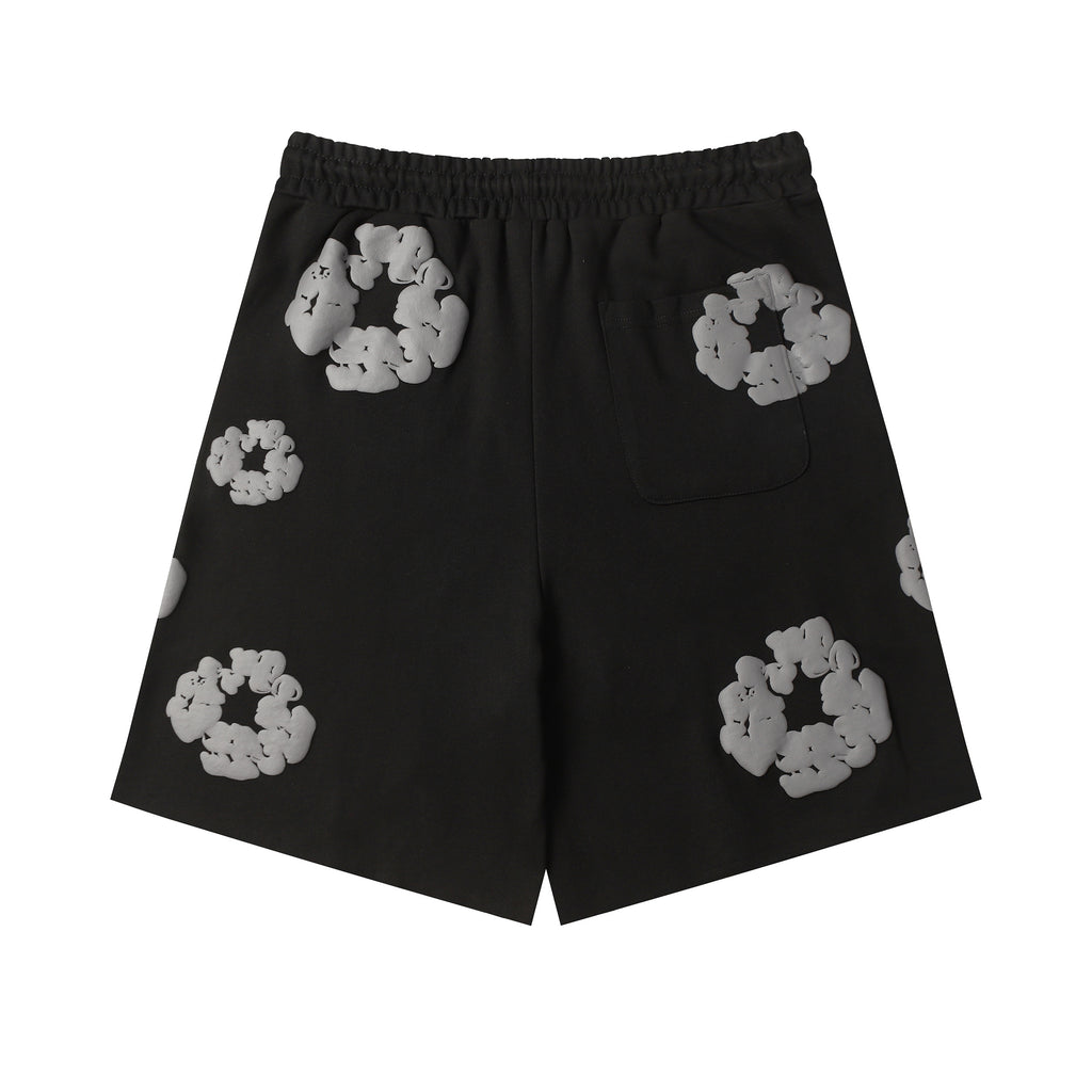 Denim Tears Cotton Wreath Sweatshorts Black/Grey