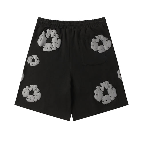Denim Tears Cotton Wreath Sweatshorts Black/Grey