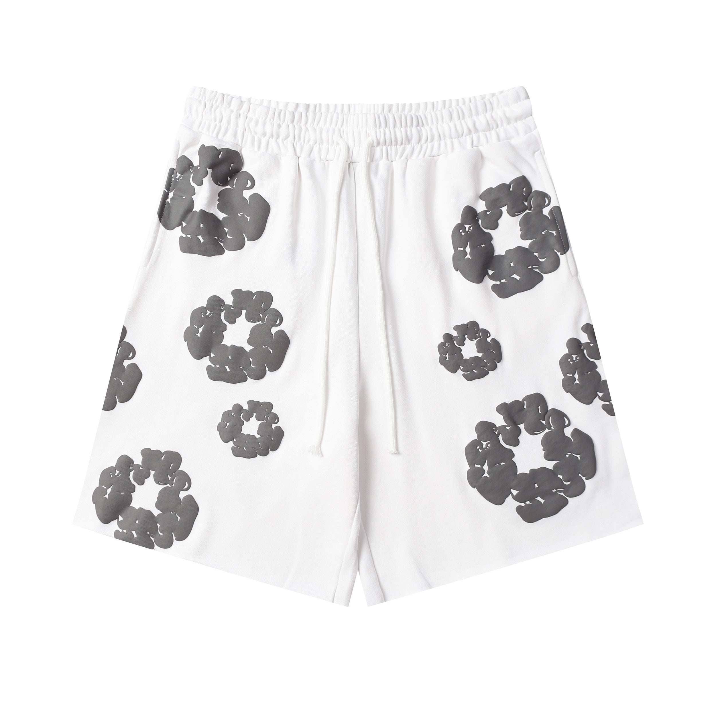 Denim Tears Cotton Wreath Sweatshorts White/Grey