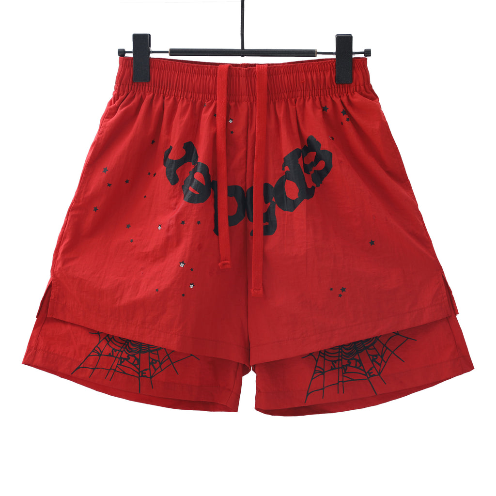 Shorts Sp5der Red Mesh