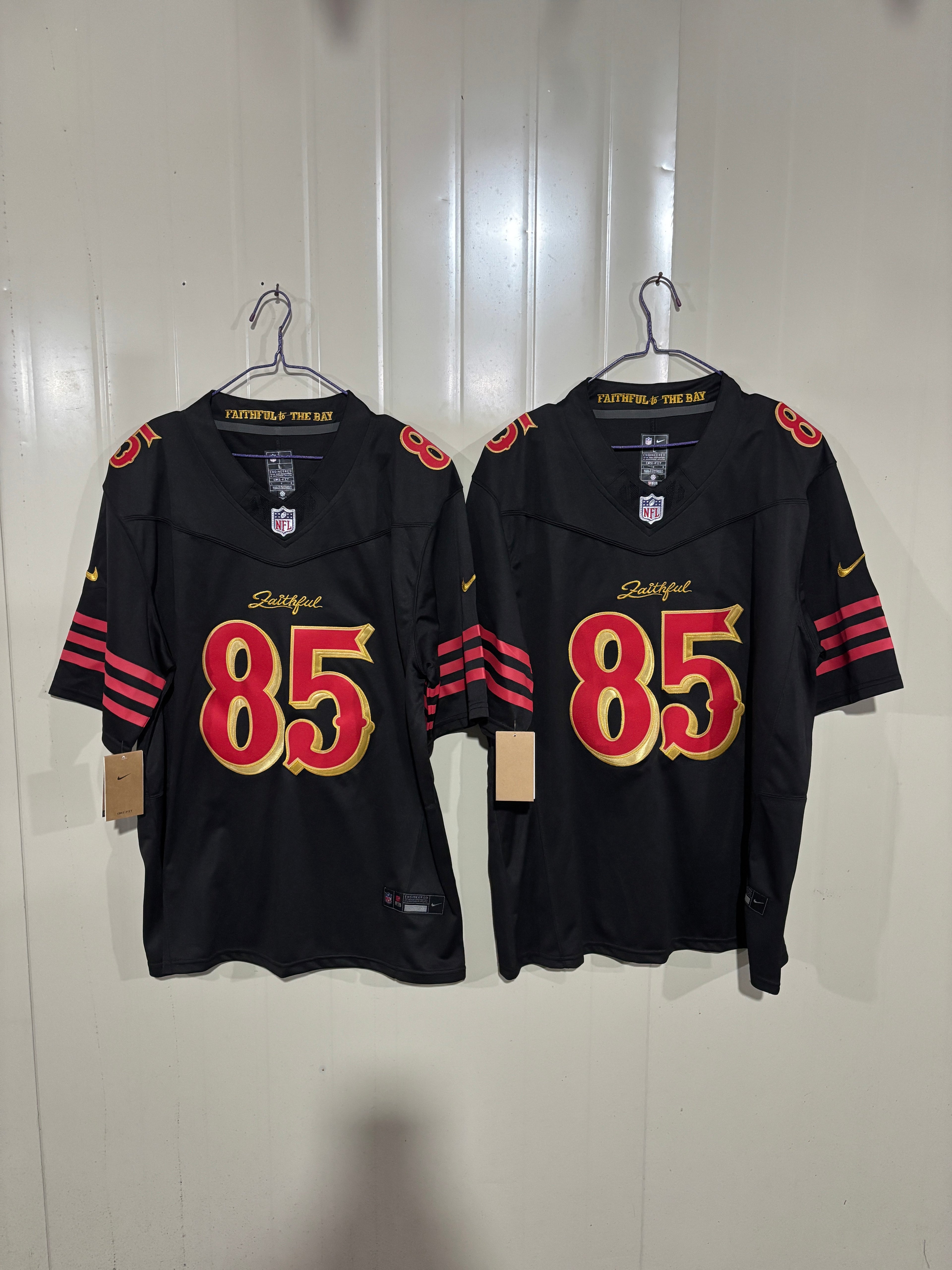 NFL San Francisco 49ers George Kittle Nike Alternate Lights Out Jersey