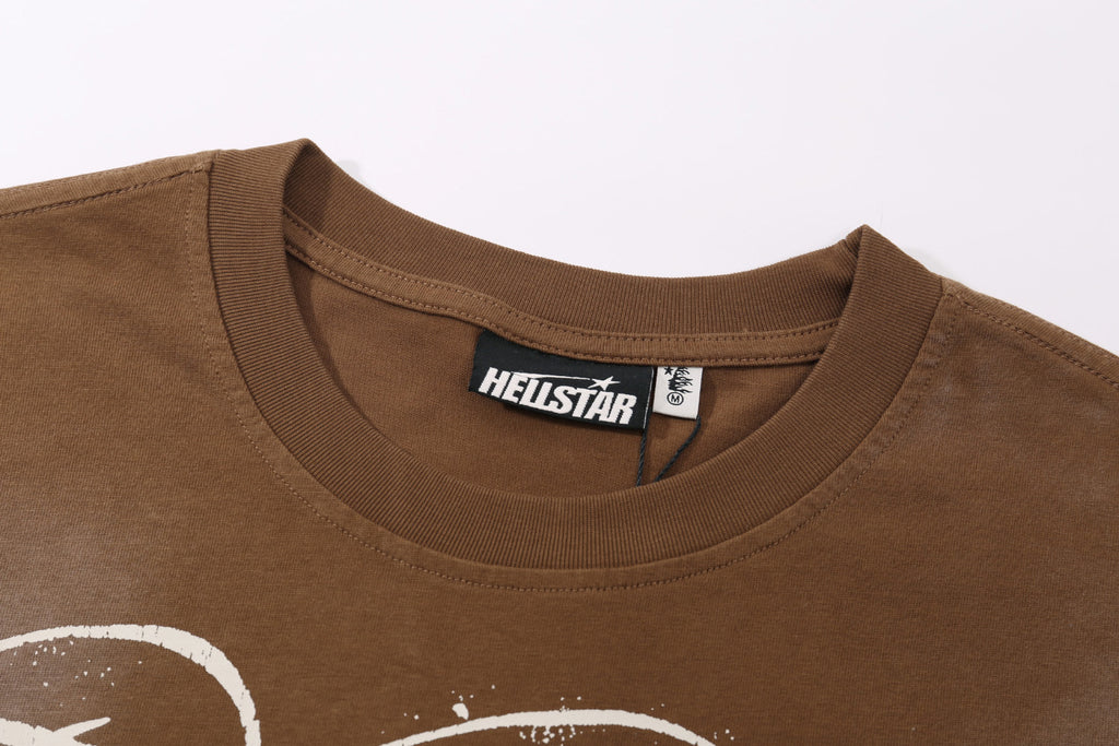 Hellstar "The Path to Paradise" Graphic Tee - Brown.